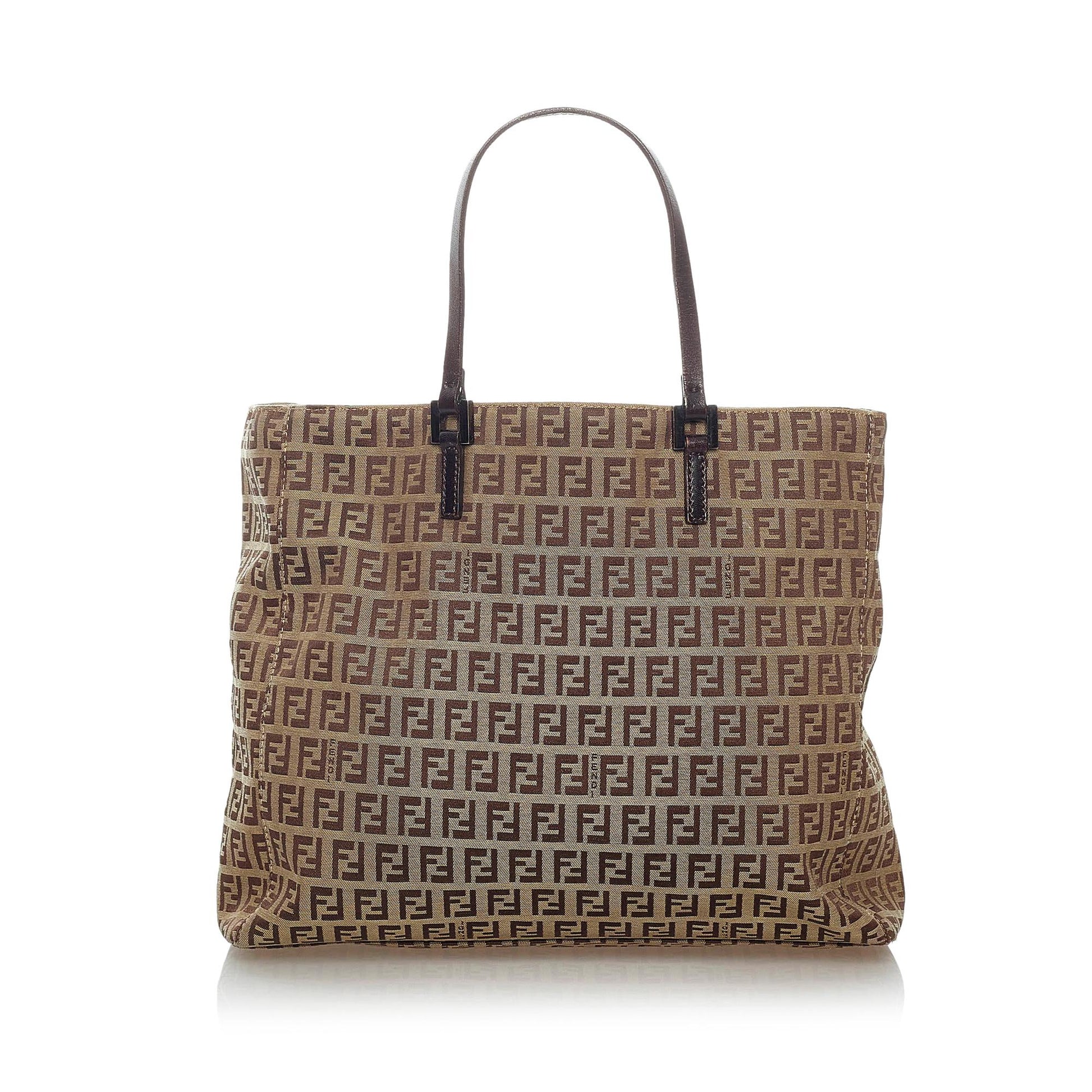 Fendi Zucchino Tote Bag Shg Canvas Bag Shg 34146