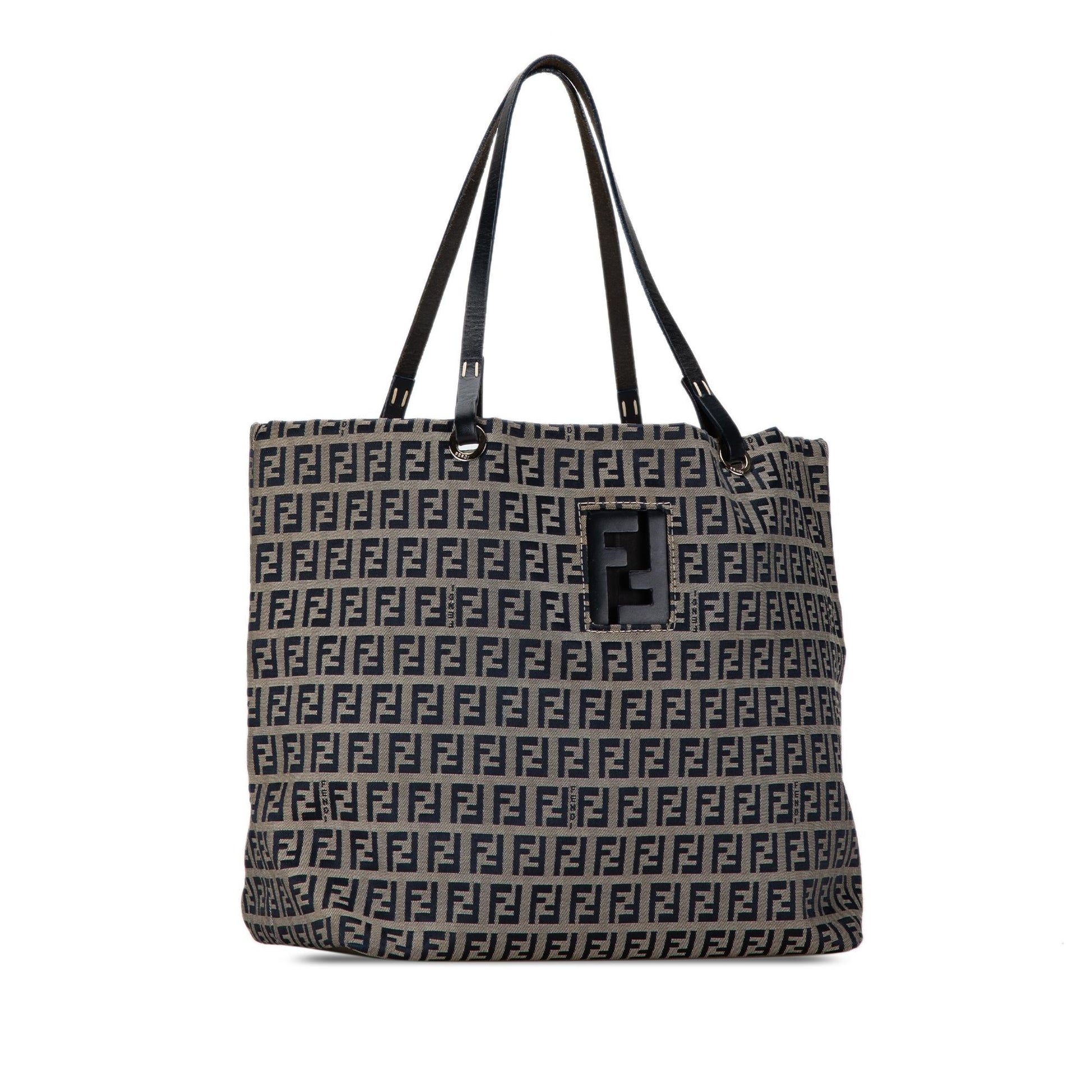 Fendi Zucchino Tote Shg Kmmnva Canvas Tote Bag