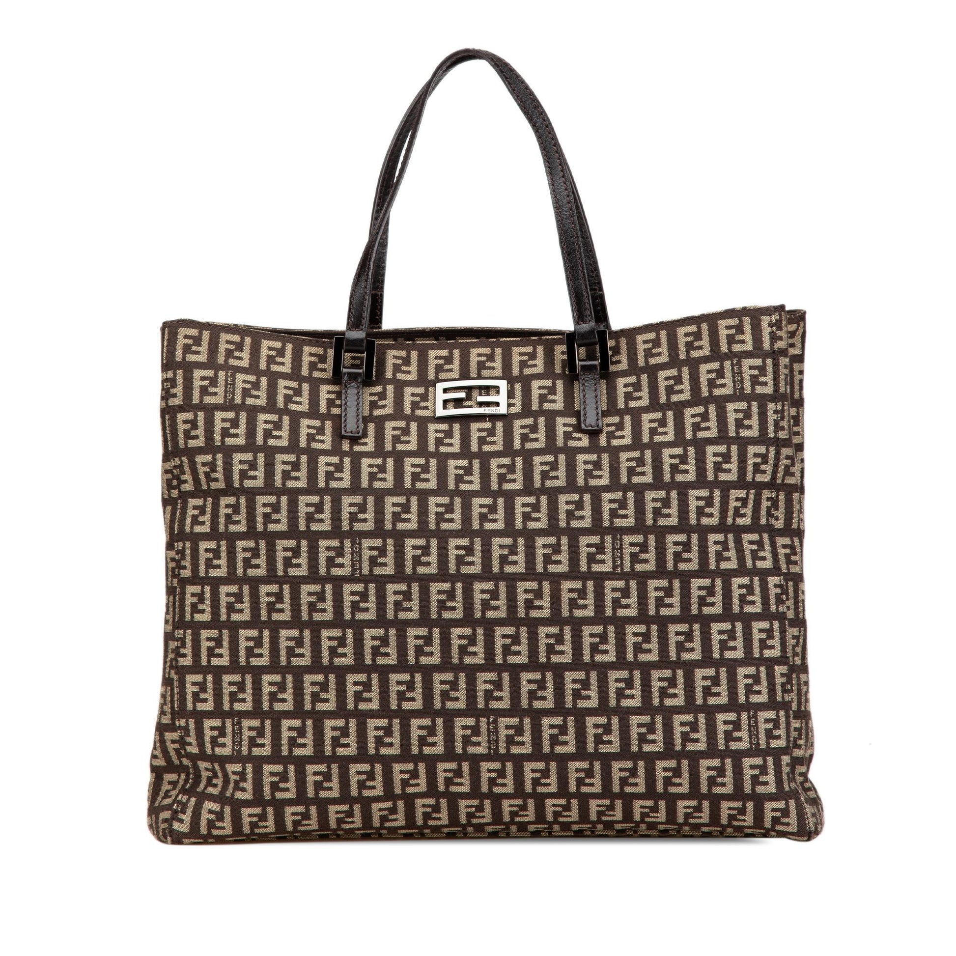 Fendi Zucchino Tote Shg 3Yugbf Canvas Tote Bag