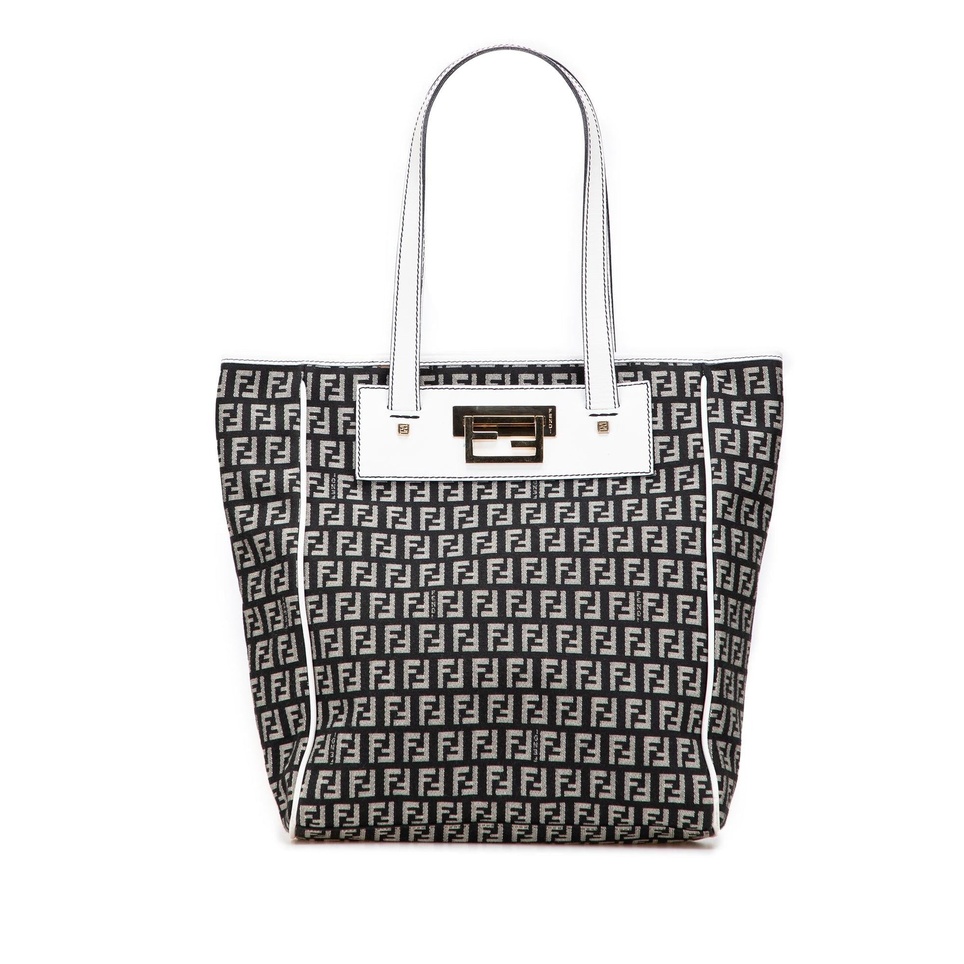 Fendi Zucchino Tote Canvas Tote Bag Canvas Tote 36