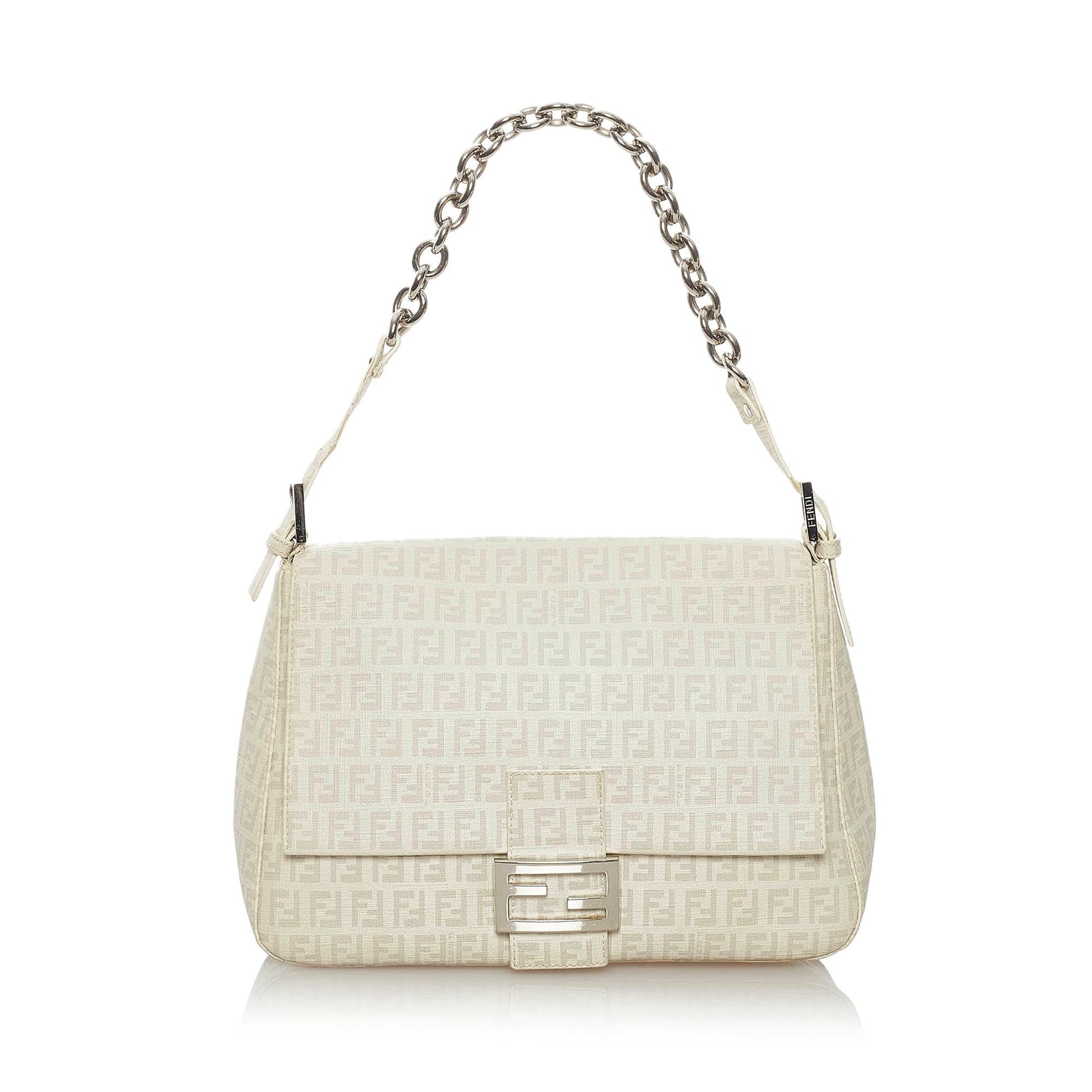 Fendi Zucchino Shoulder Bag Shg Chain