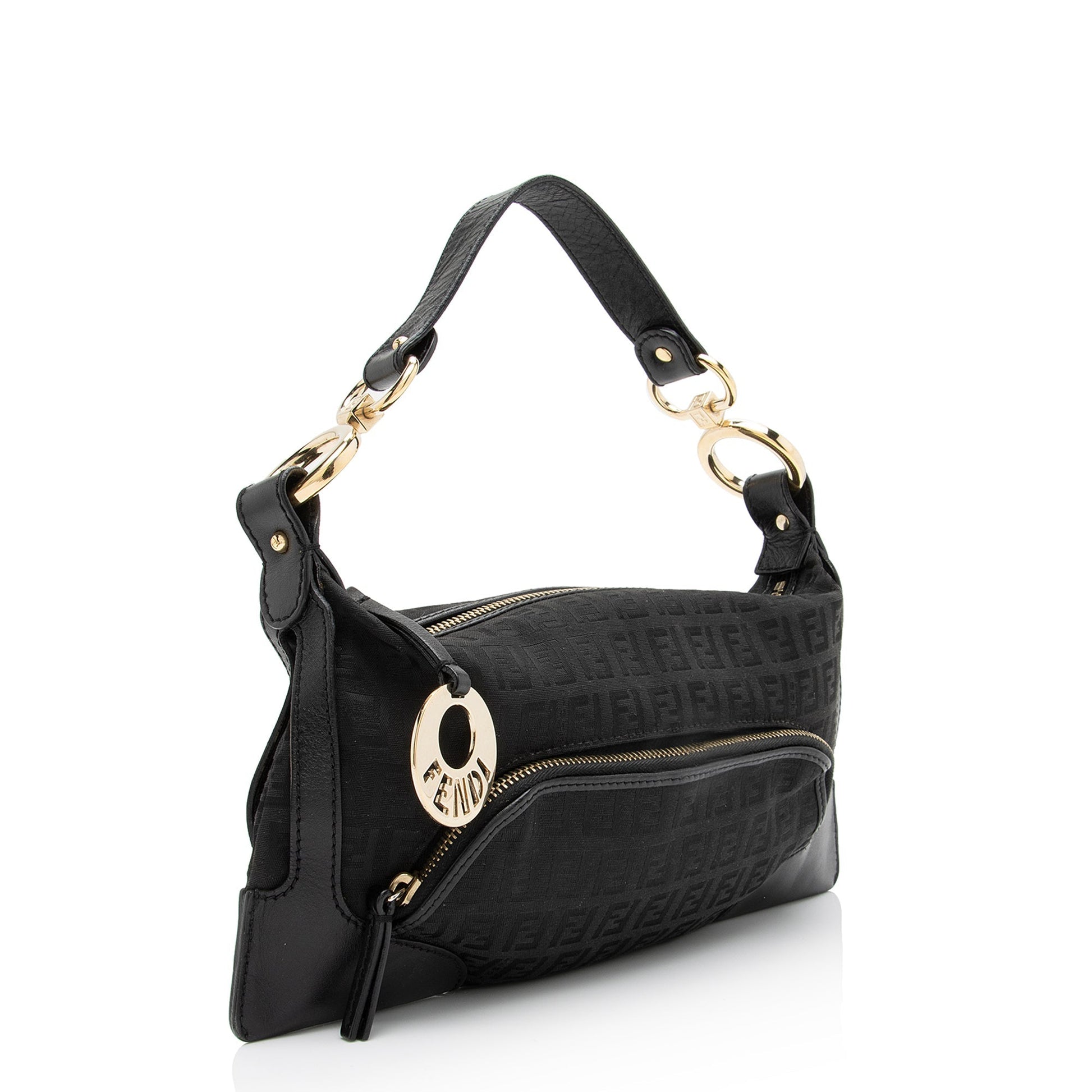 Fendi Zucchino Chef Shoulder Bag Shf Small