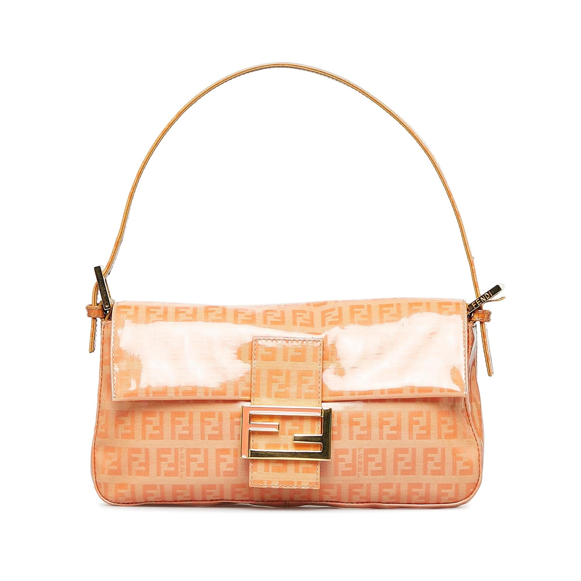 Fendi Zucchino Crystal Baguette Shg Nlqzwd Handbag Shoulder Bag