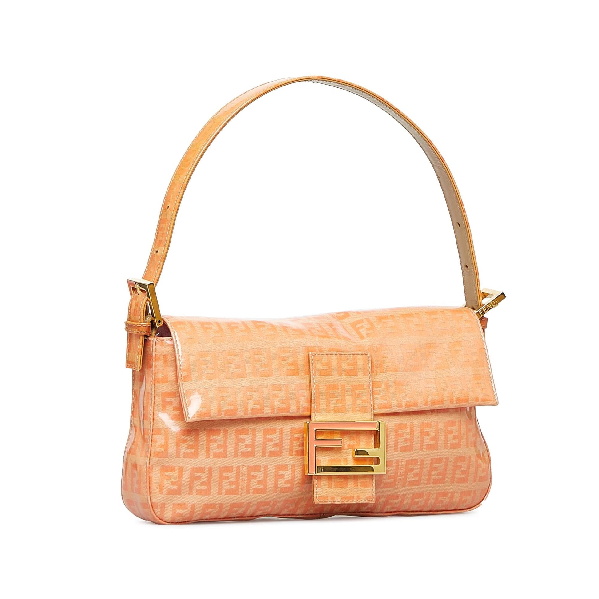 Fendi Zucchino Crystal Baguette Shg Nlqzwd Handbag Shoulder Bag