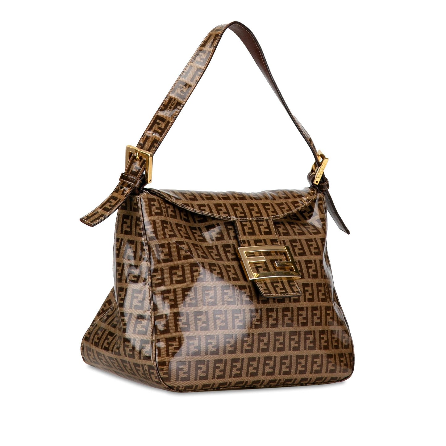 Fendi Zucchino Crystal Double Mamma Shg 3S Qq Shoulder Flap Shoulder Bag