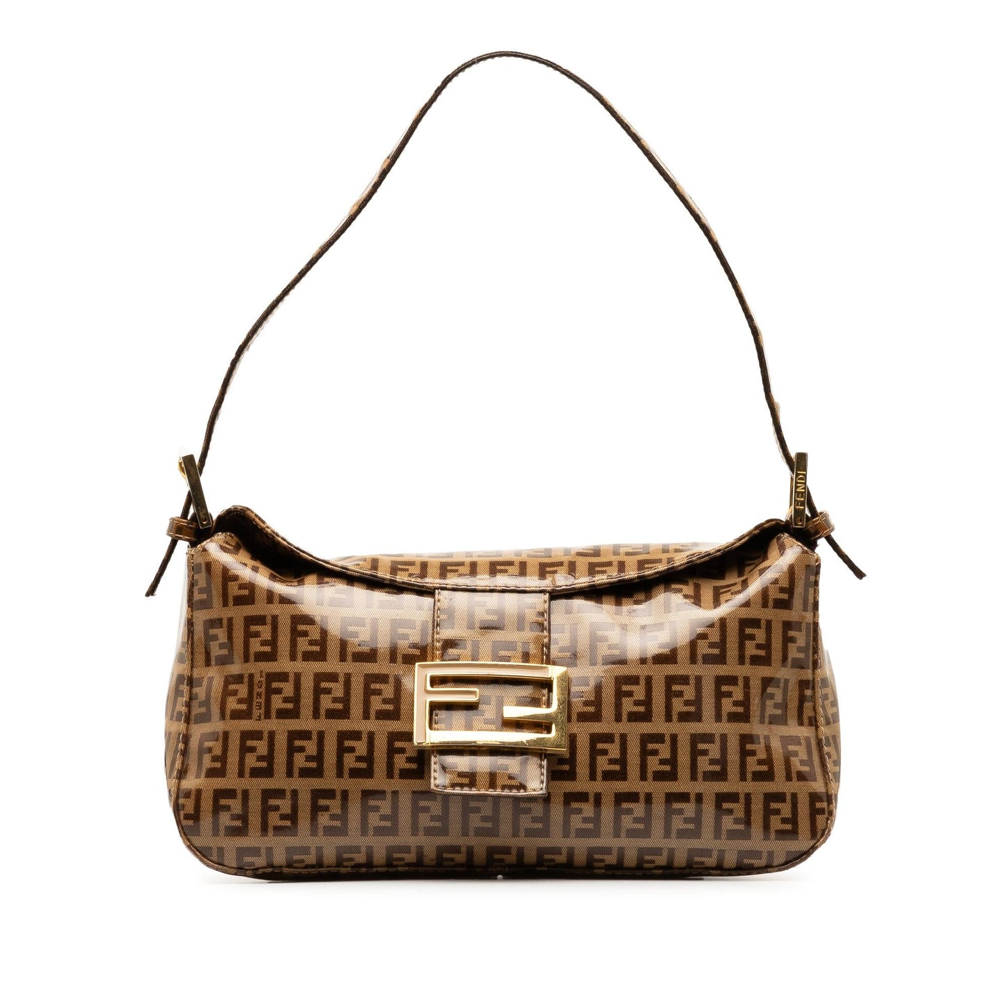 Fendi Zucchino Crystal Double Shoulder Bag Shg Wzabez Flap