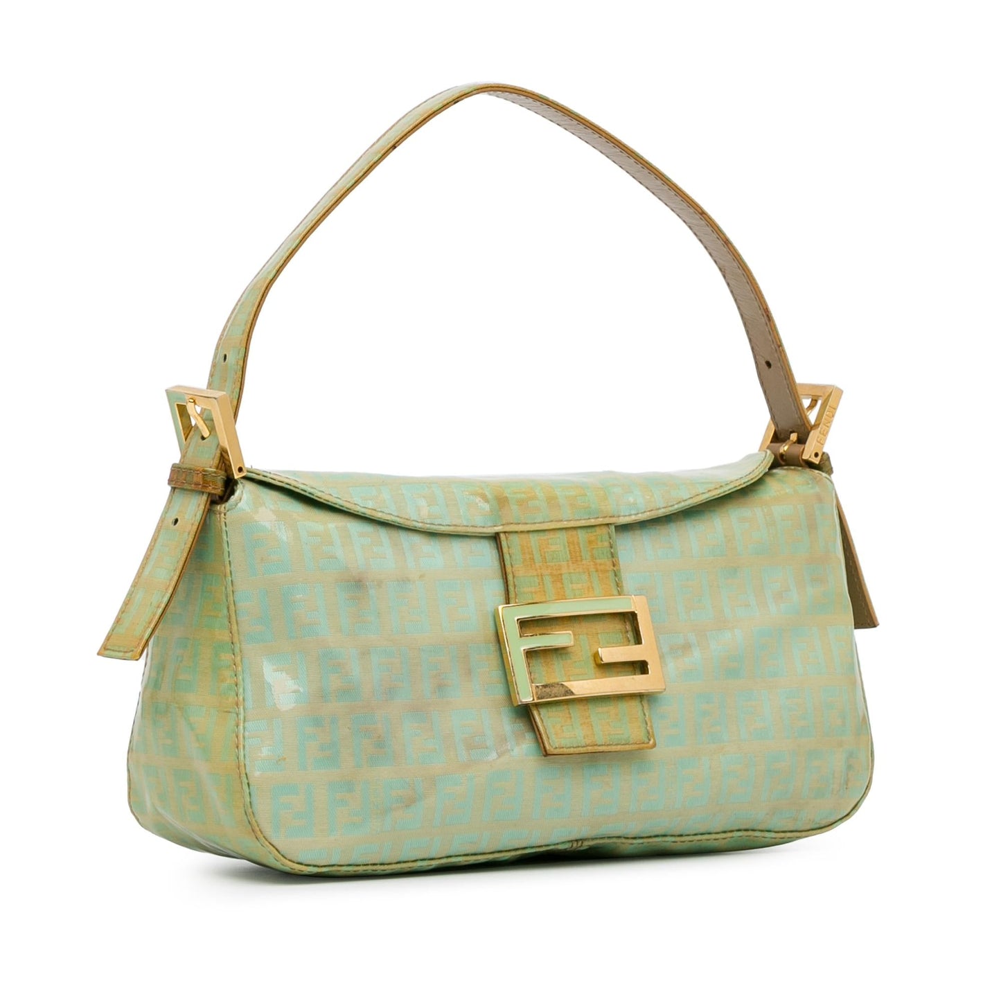Fendi Zucchino Crystal Double Shoulder Bag Shg Osinnf Flap