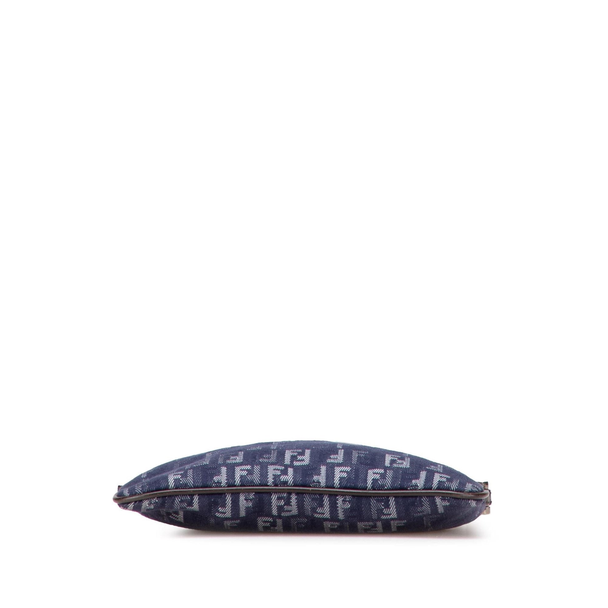 Fendi Zucchino Crossbody Denim Crossbody Bag
