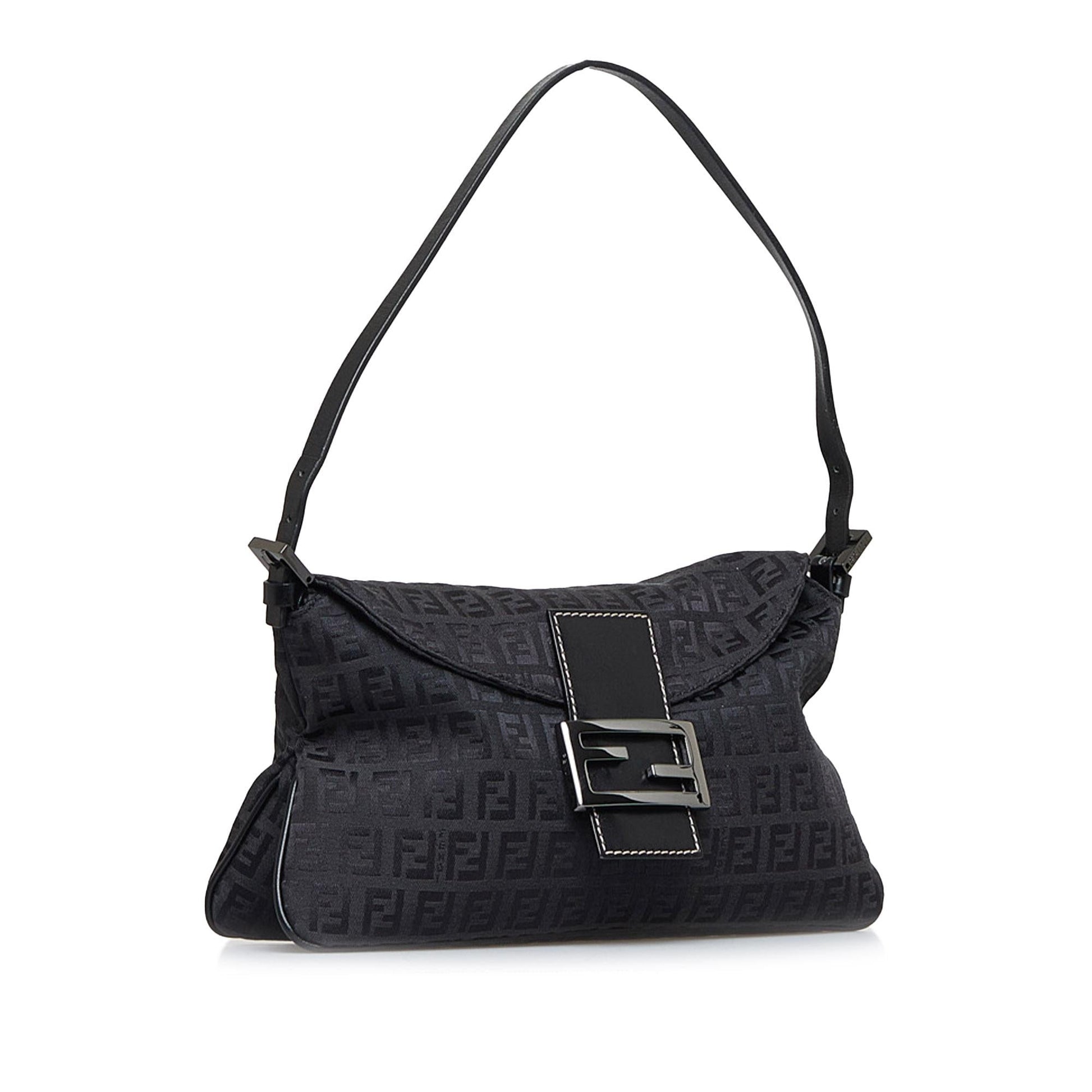 Fendi Zucchino Double Baguette Shg 1Vyg7B Handbag Flap Shoulder Bag