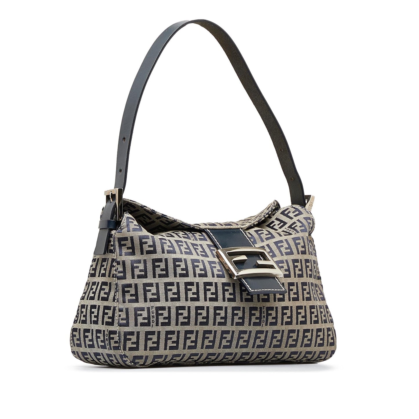 Fendi Zucchino Double Baguette Shg Hvuyfh Handbag Flap Shoulder Bag