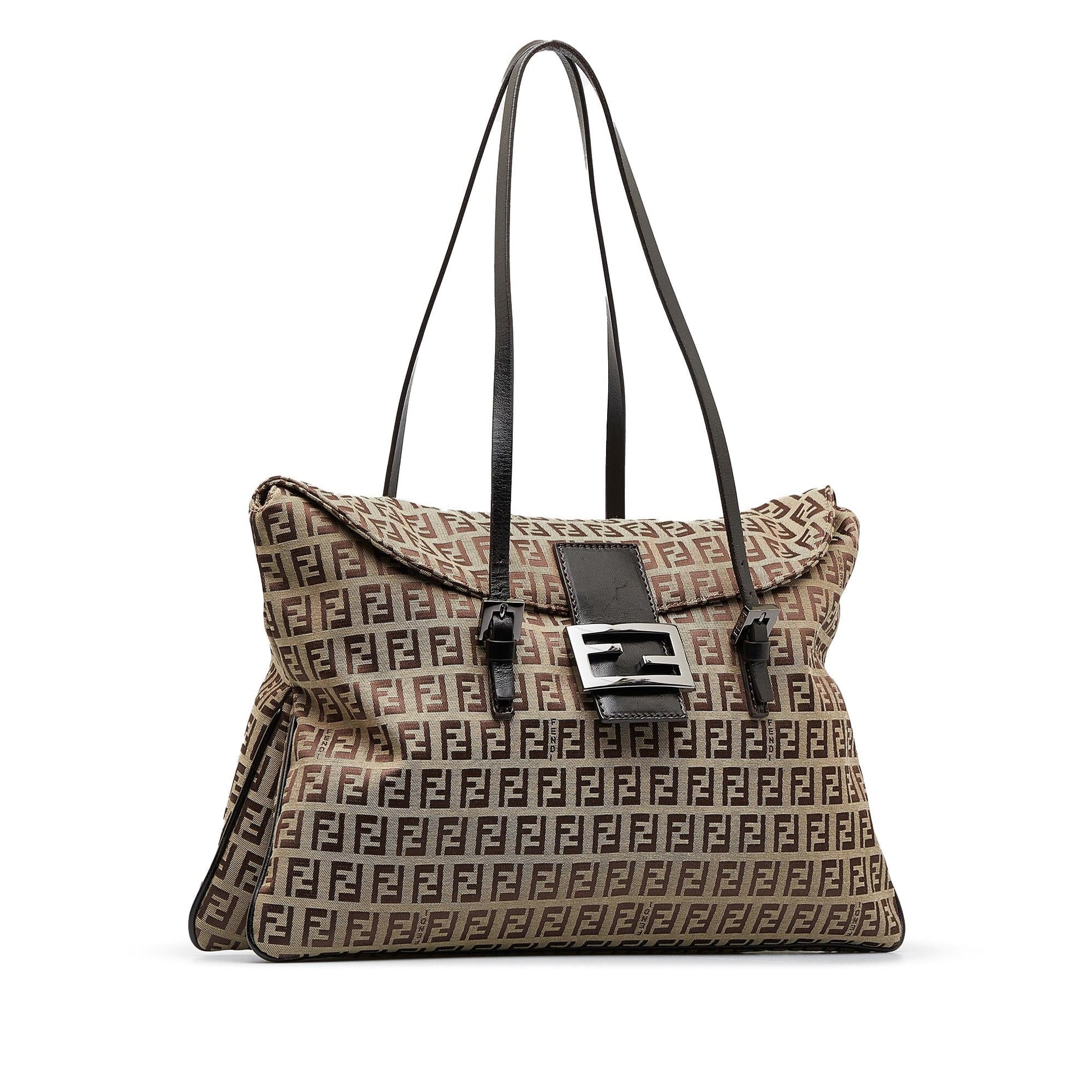 Fendi Zucchino Double Shoulder Bag Shg Bz3W6K Flap