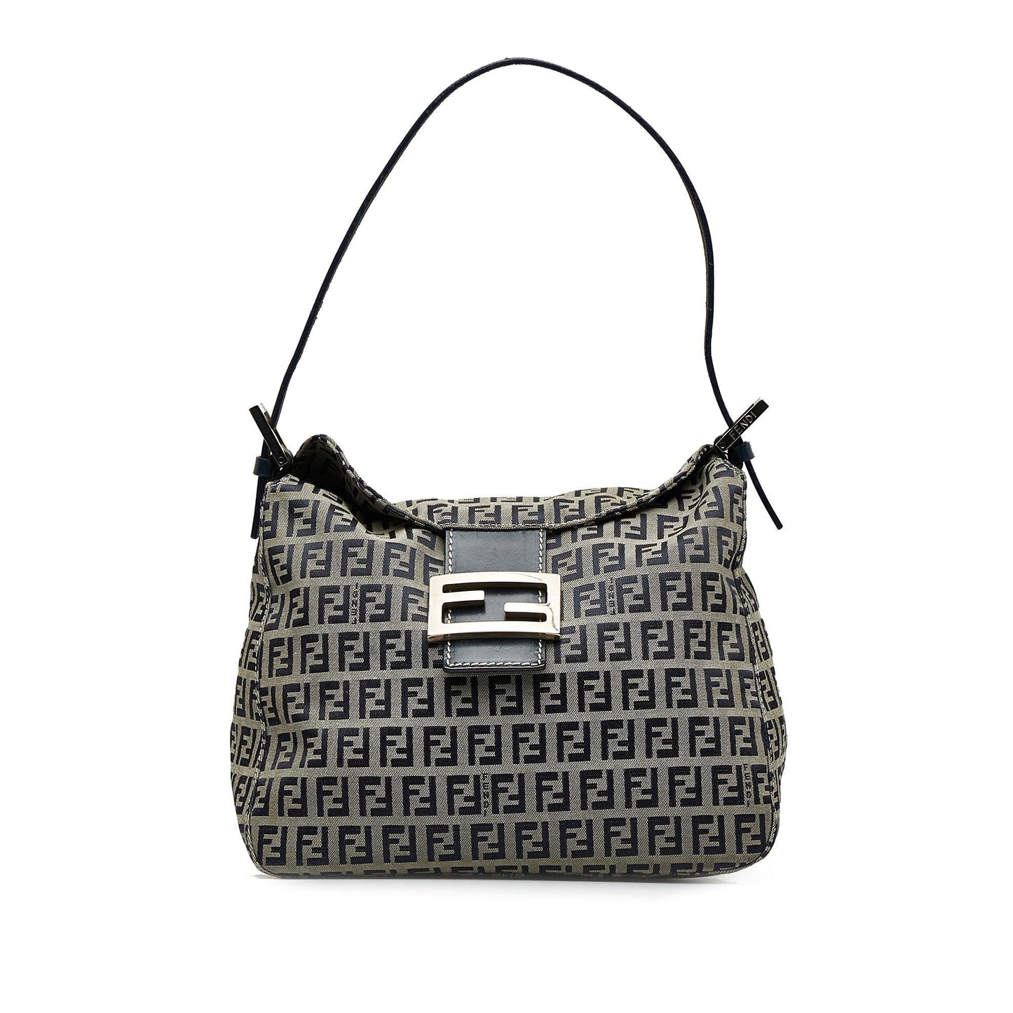 Fendi Zucchino Double Shoulder Bag Flap