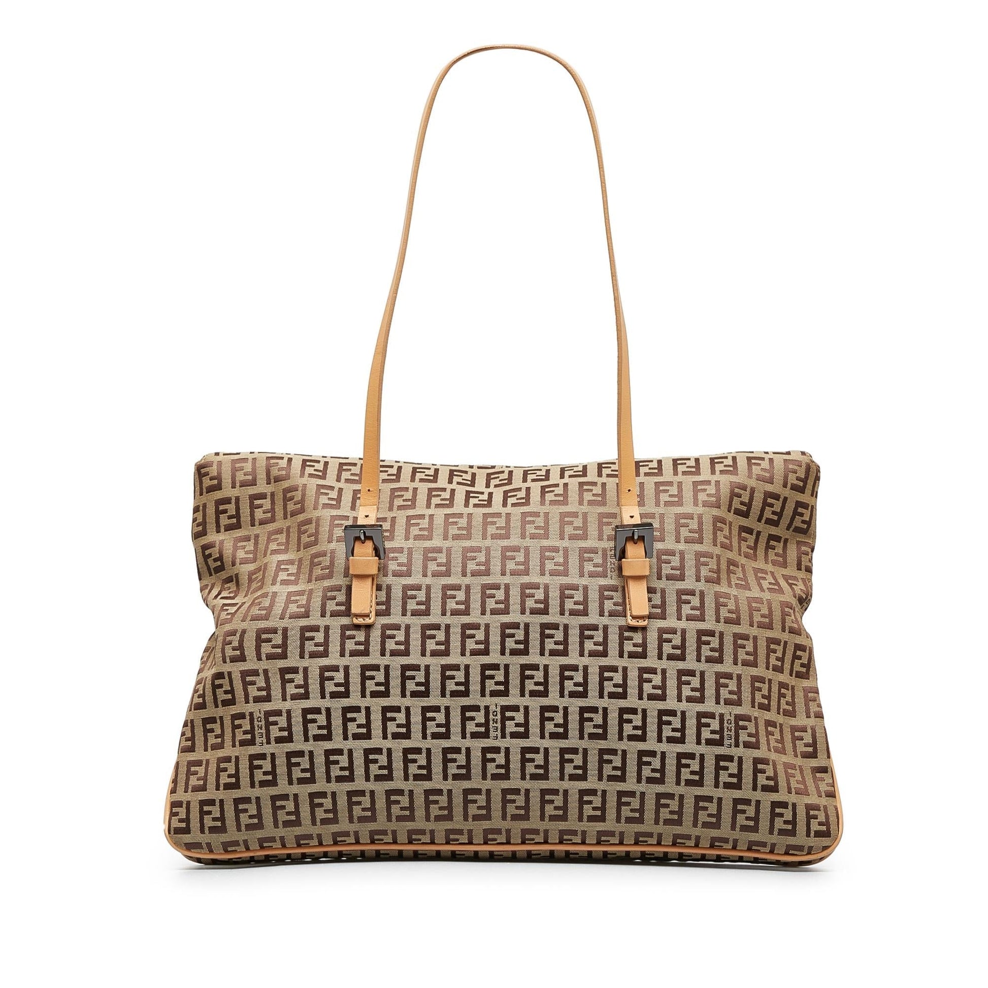 Fendi Zucchino Double Tote Shg Wgkc7B Flap Tote Bag
