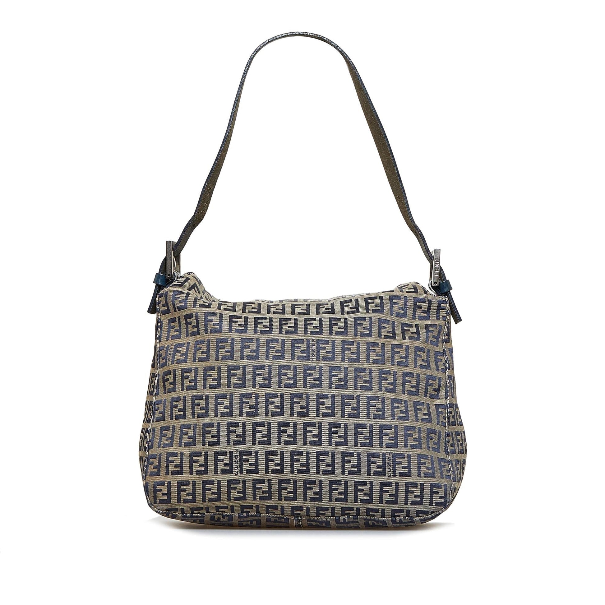 Fendi Zucchino Double Shg I7Mby0 Shoulder Bag Flap