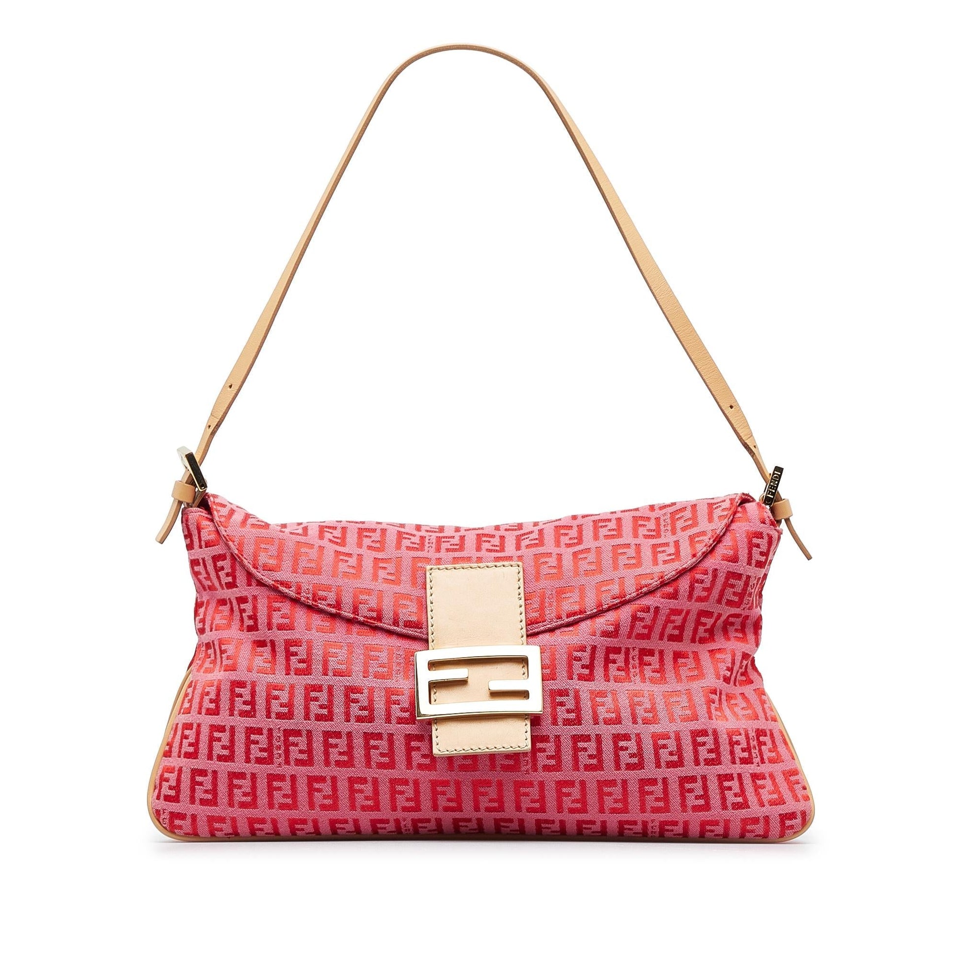 Fendi Zucchino Double Shg 6J9Xpm Shoulder Bag Flap