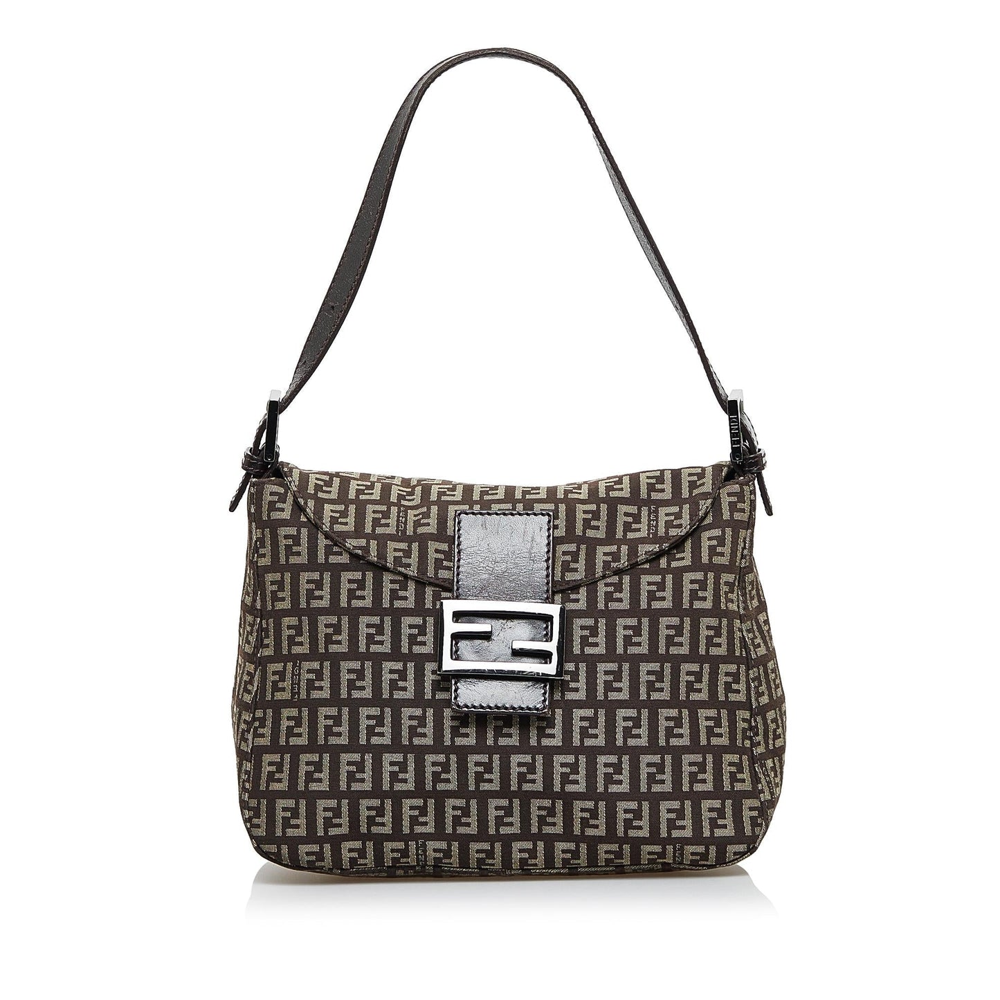 Fendi Zucchino Double Shg V6Upfn Shoulder Bag Flap