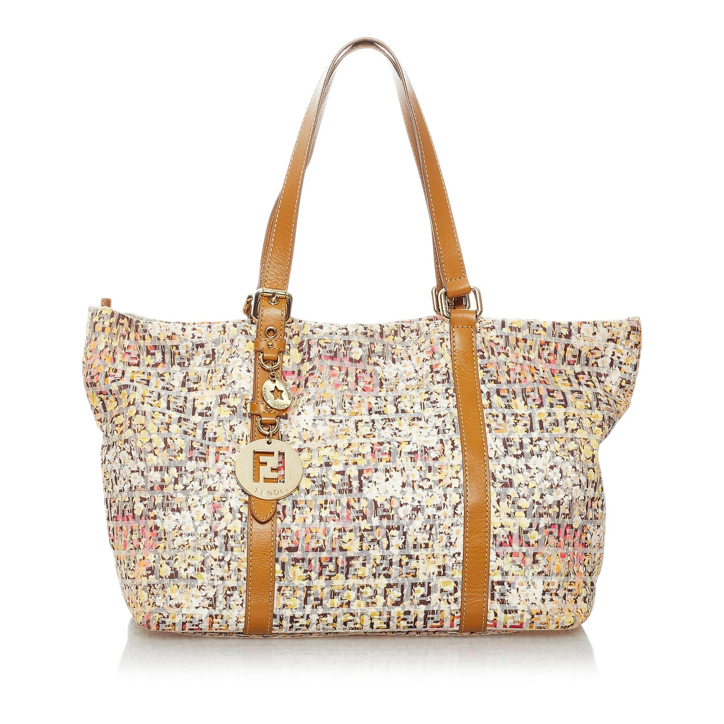 Fendi Zucchino Floral Tote Bag Shg