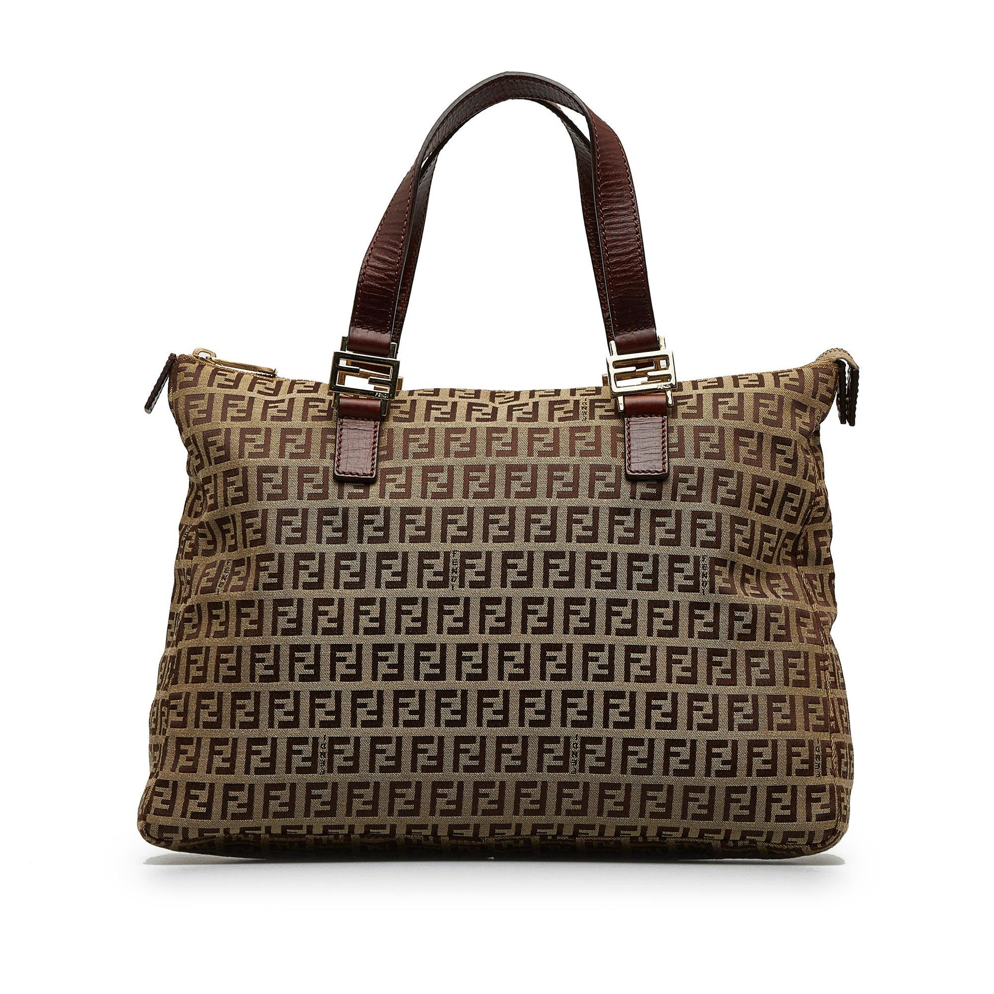 Fendi Zucchino Handbag Shg Aipaot Satchel Bag