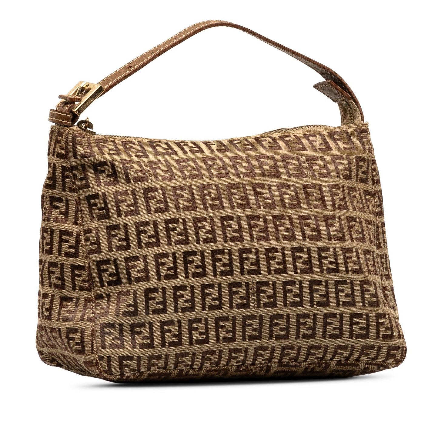 Fendi Zucchino Handbag Shg Kwergt Satchel Bag