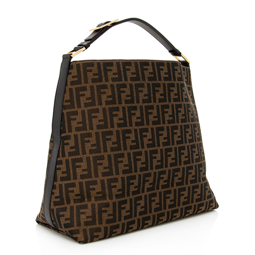 Fendi Zucchino Hobo Shf Large Tote Bag