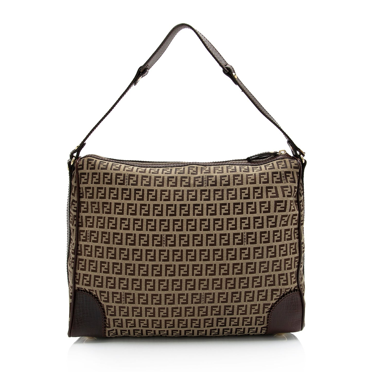 Fendi Zucchino Hobo Shf Large Shoulder Bag