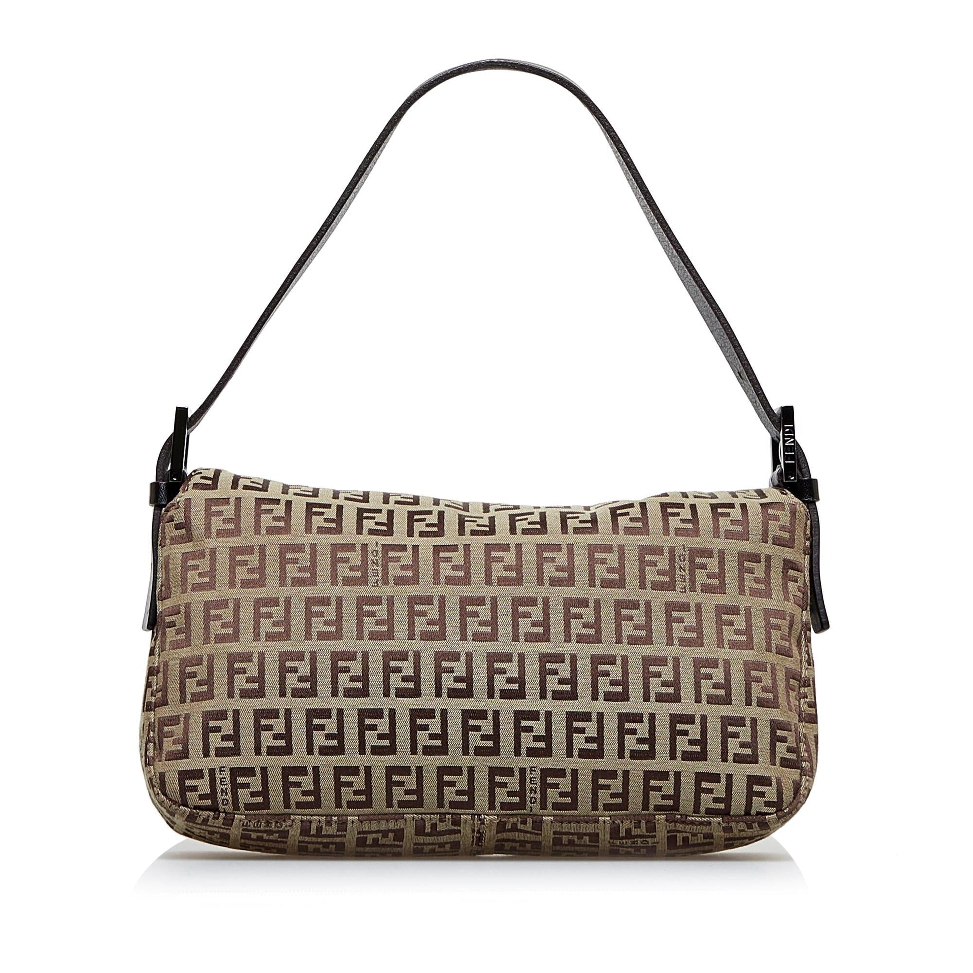 Fendi Zucchino Mamma Baguette Shg Itloi1 Handbag Shoulder Bag
