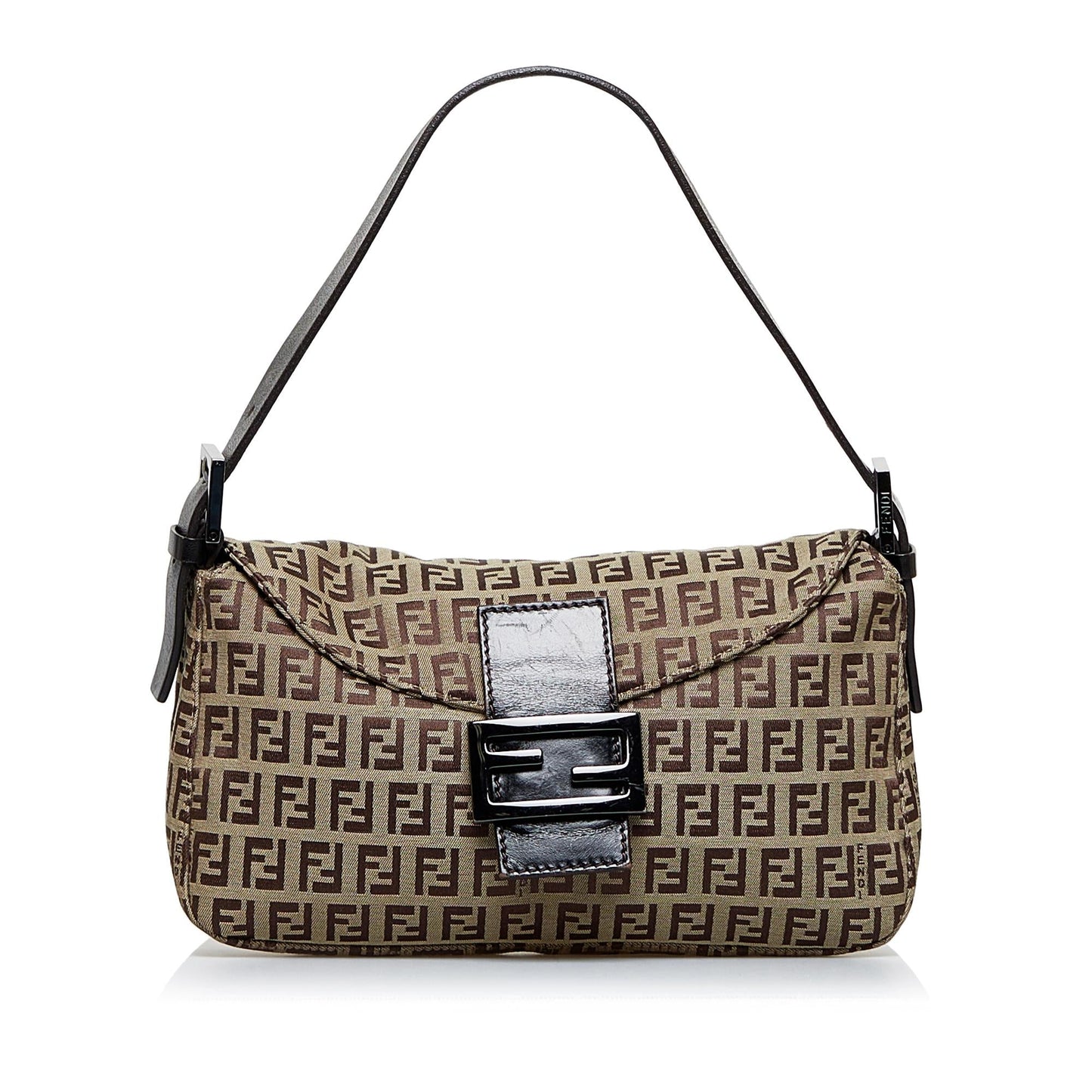 Fendi Zucchino Mamma Baguette Shg Itloi1 Handbag Shoulder Bag