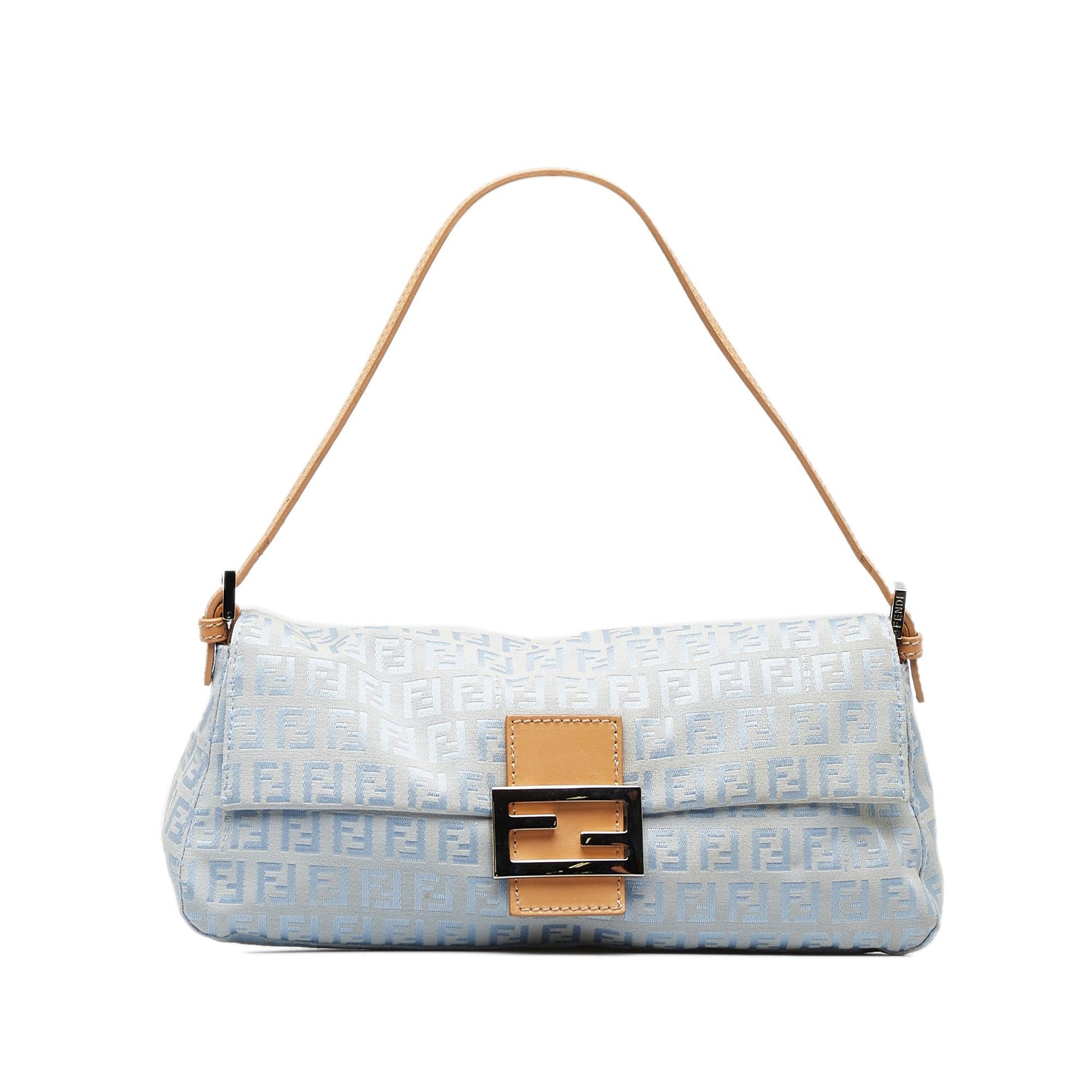 Fendi Zucchino Mamma Baguette Shg 7V48Eq Handbag Shoulder Bag