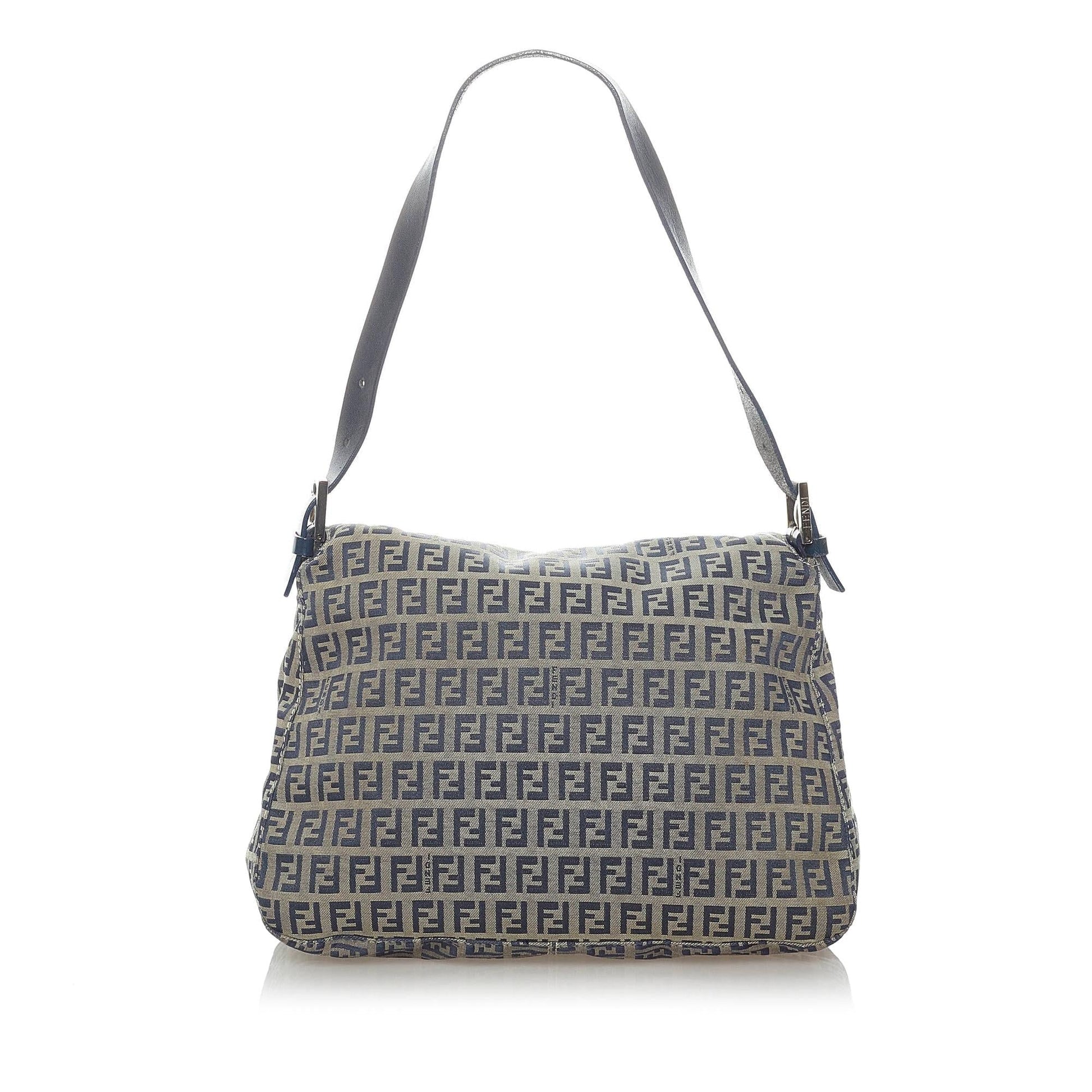 Fendi Zucchino Mamma Forever Shoulder Bag Shg Canvas Bag Shg 32862