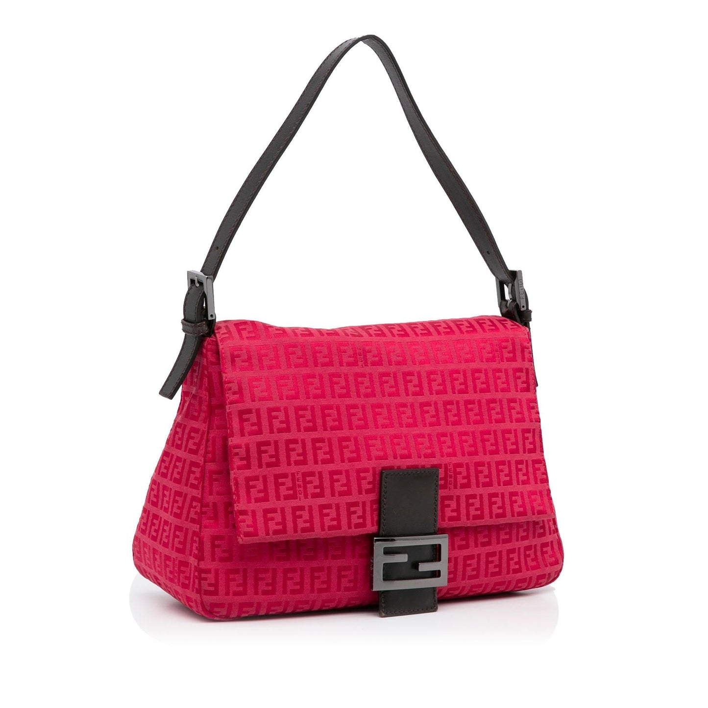Fendi Zucchino Mamma Forever Shg Me Fx Shoulder Bag