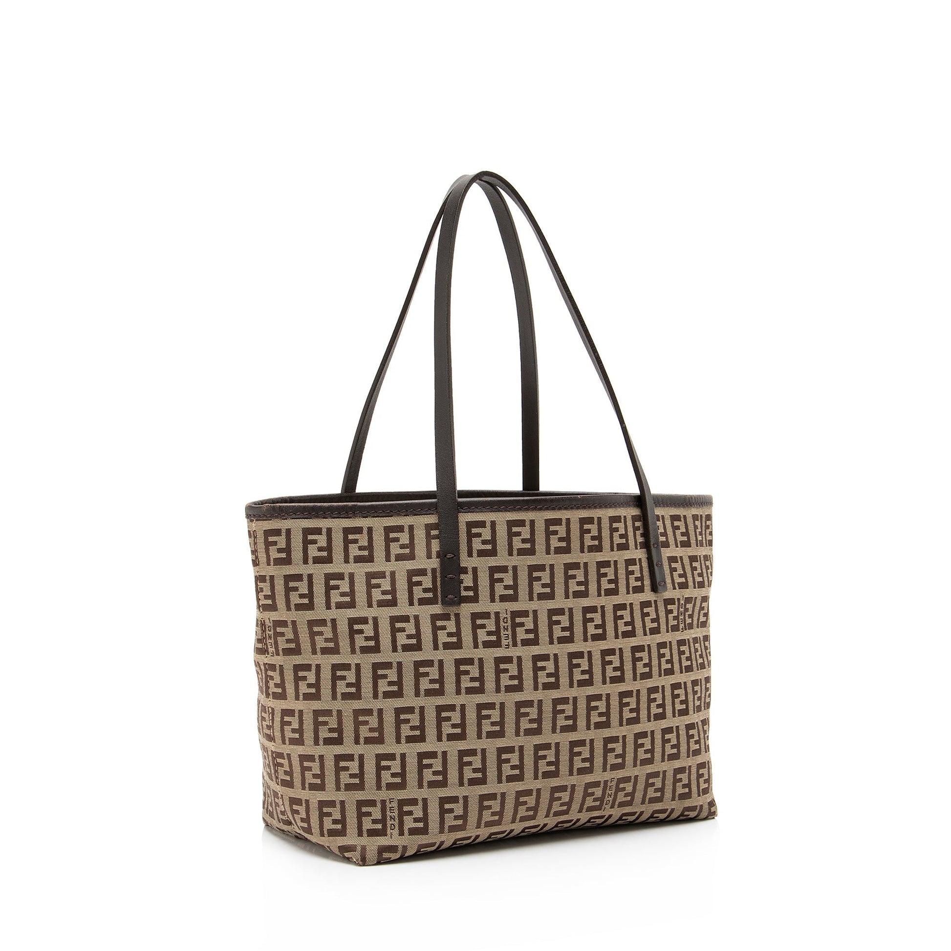 Fendi Zucchino Roll Tote Shf Mini Tote Bag