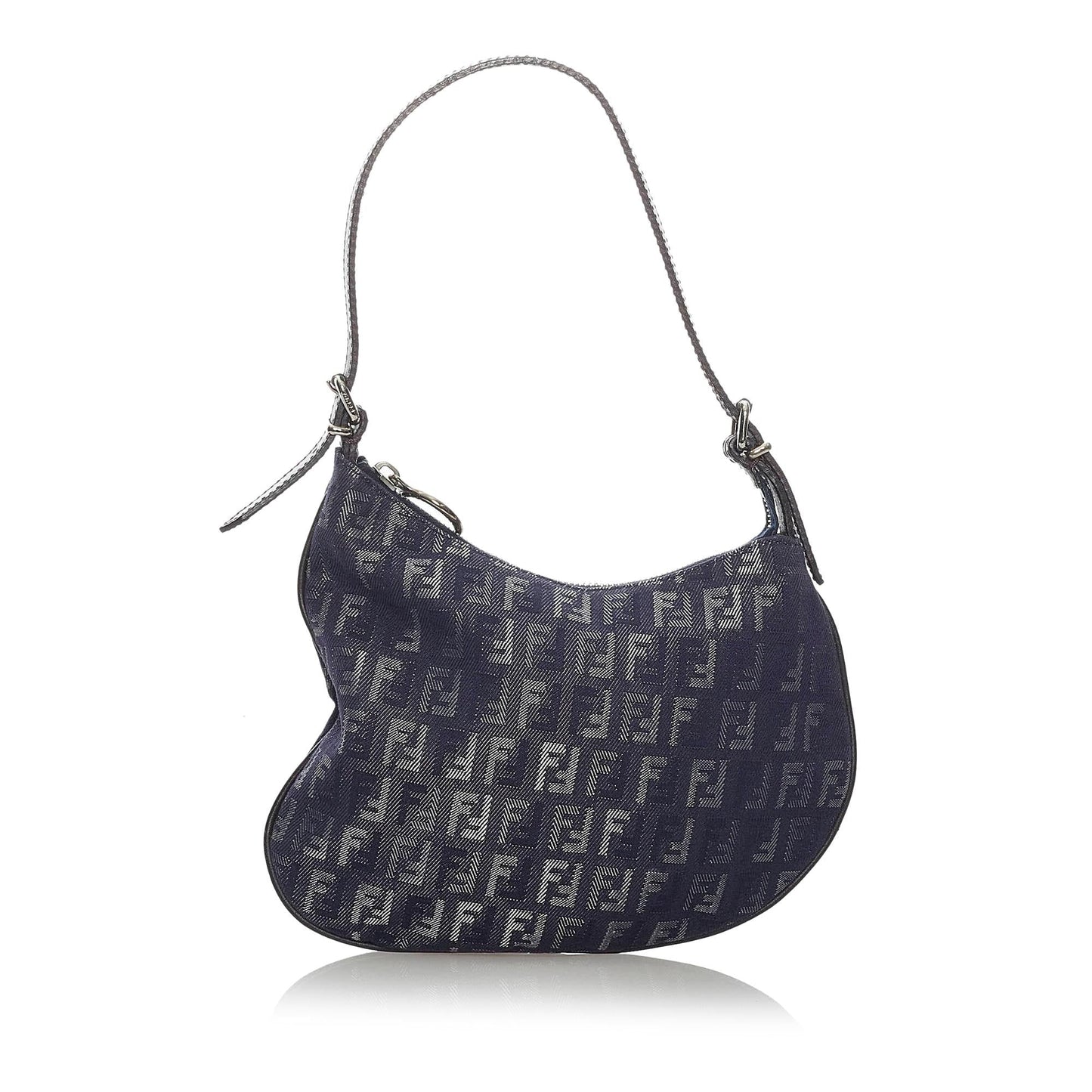 Fendi Zucchino Oyster Shoulder Bag Shg Canvas Bag Shg 29702
