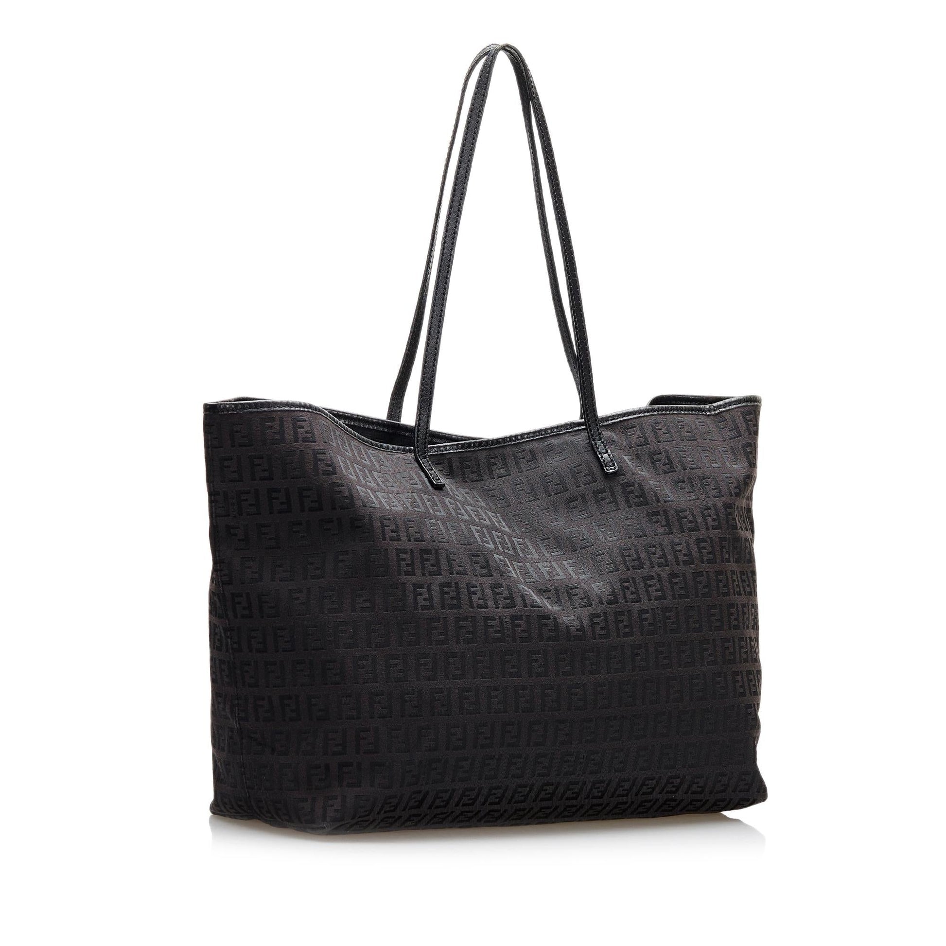 Fendi Zucchino Roll Tote Shg Tote Bag