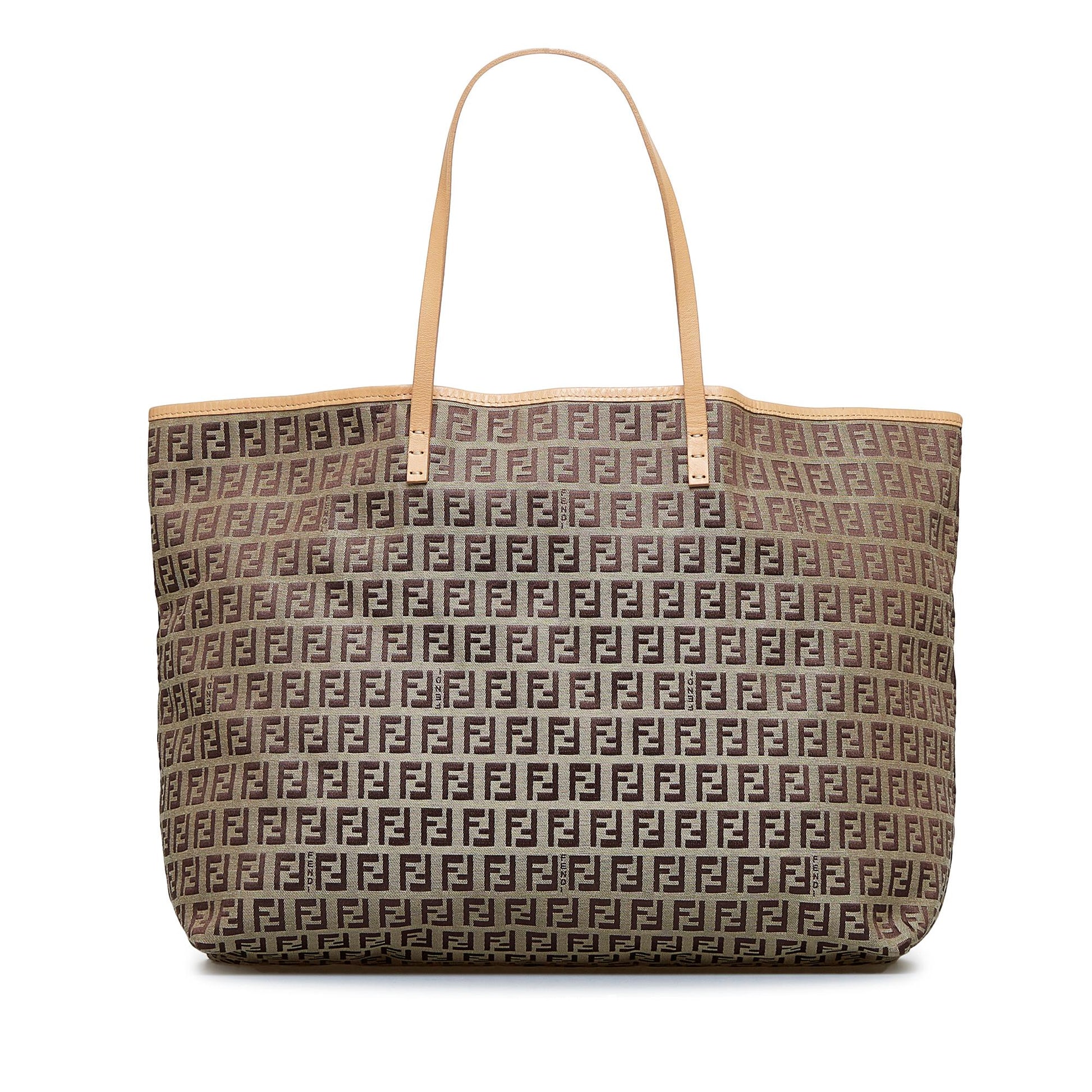 Fendi Zucchino Roll Tote Shg Xscact Tote Bag