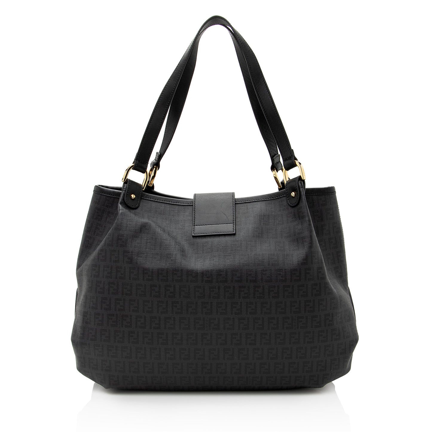 Fendi Zucchino Spalmati Chiusura Tote Shf Medium Tote Bag