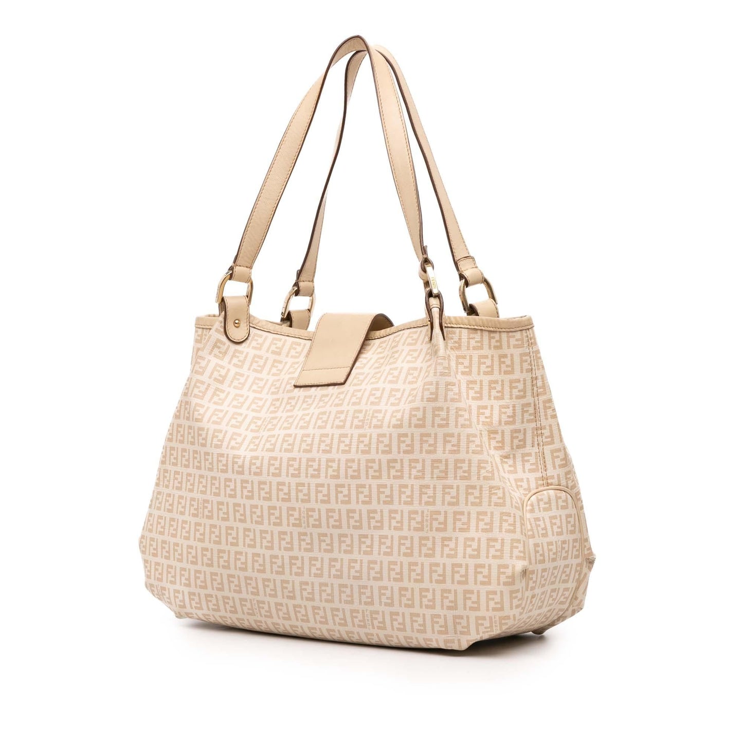 Fendi Zucchino Spalmati Chiusura Tote Tote Bag