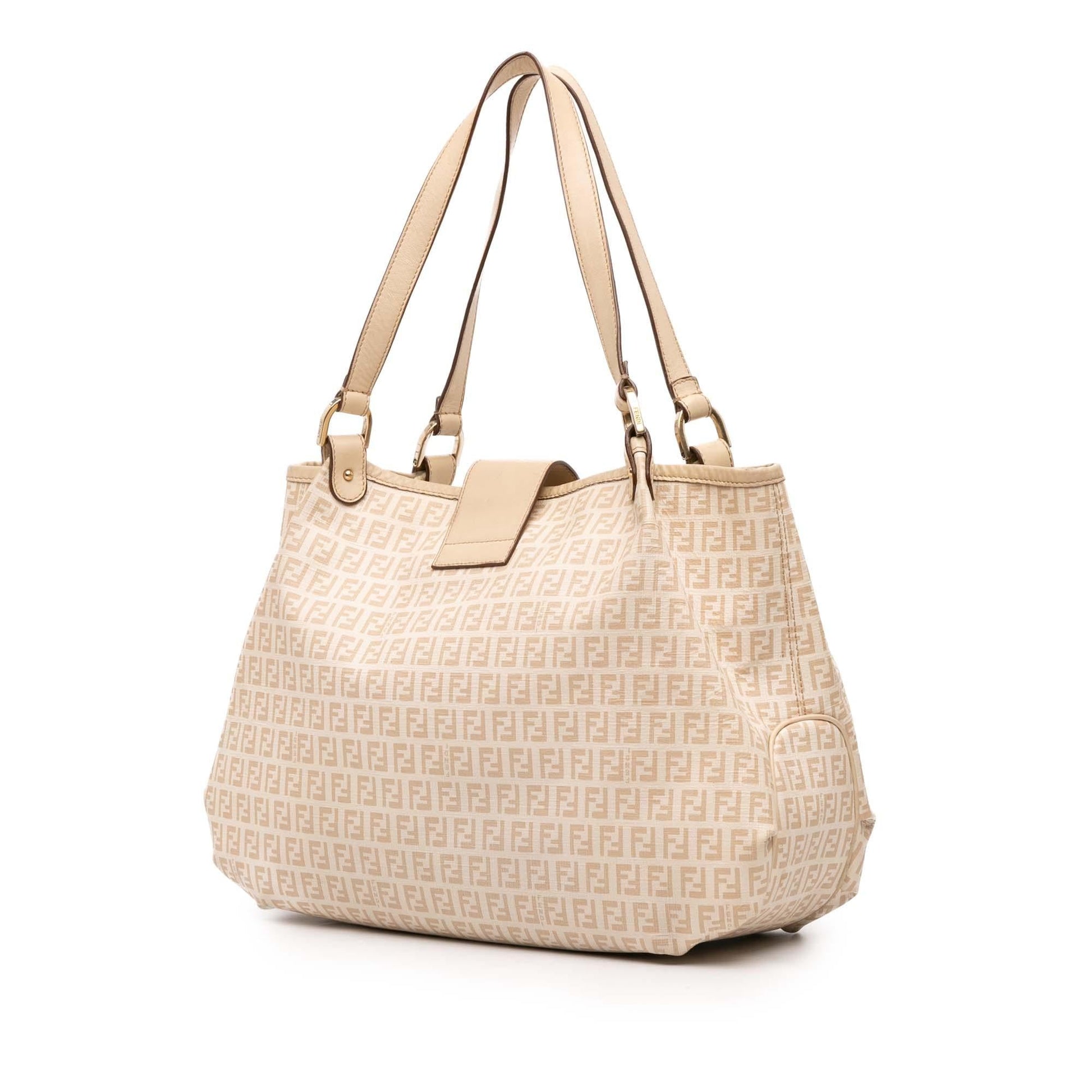 Fendi Zucchino Spalmati Chiusura Tote Tote Bag