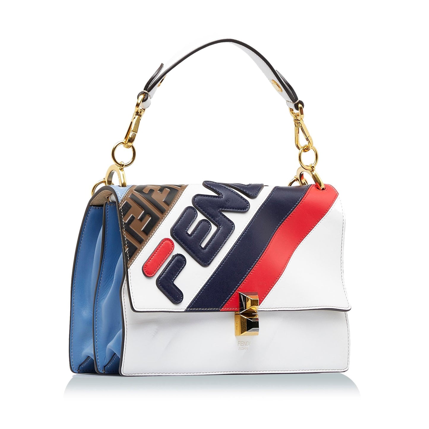 Fendi Fila Kan Mania Satchel Shg Mcsl0P Logo Satchel Bag