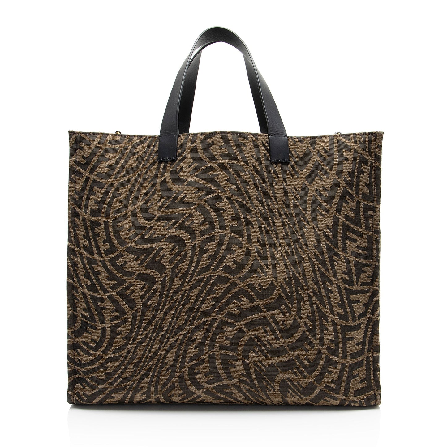 Fendi Sara Coleman Ff Vertigo Shopping Tote Canvas Tote Bag