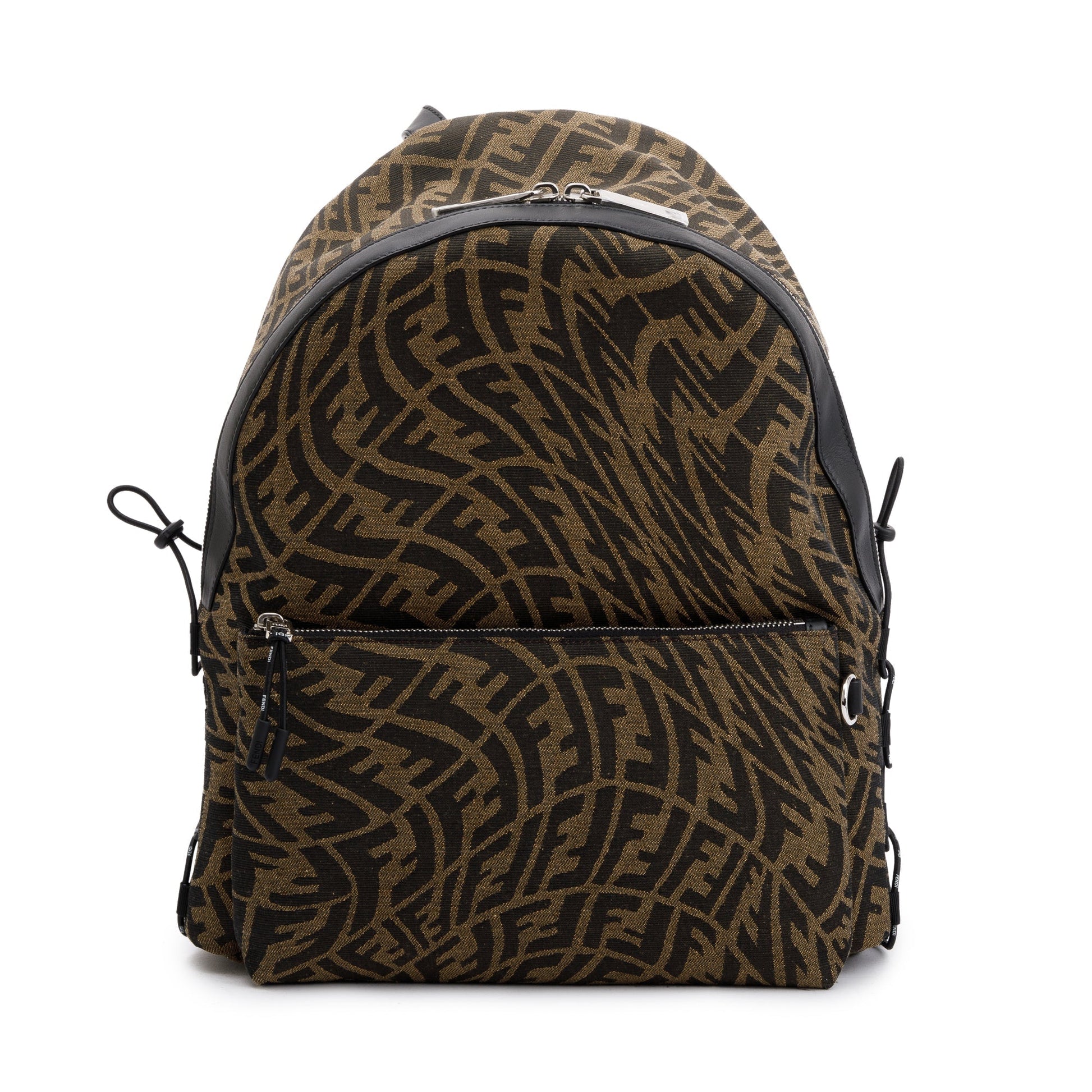 Fendi Sarah Coleman Ff Zucca Vertigo Backpack Canvas Brown