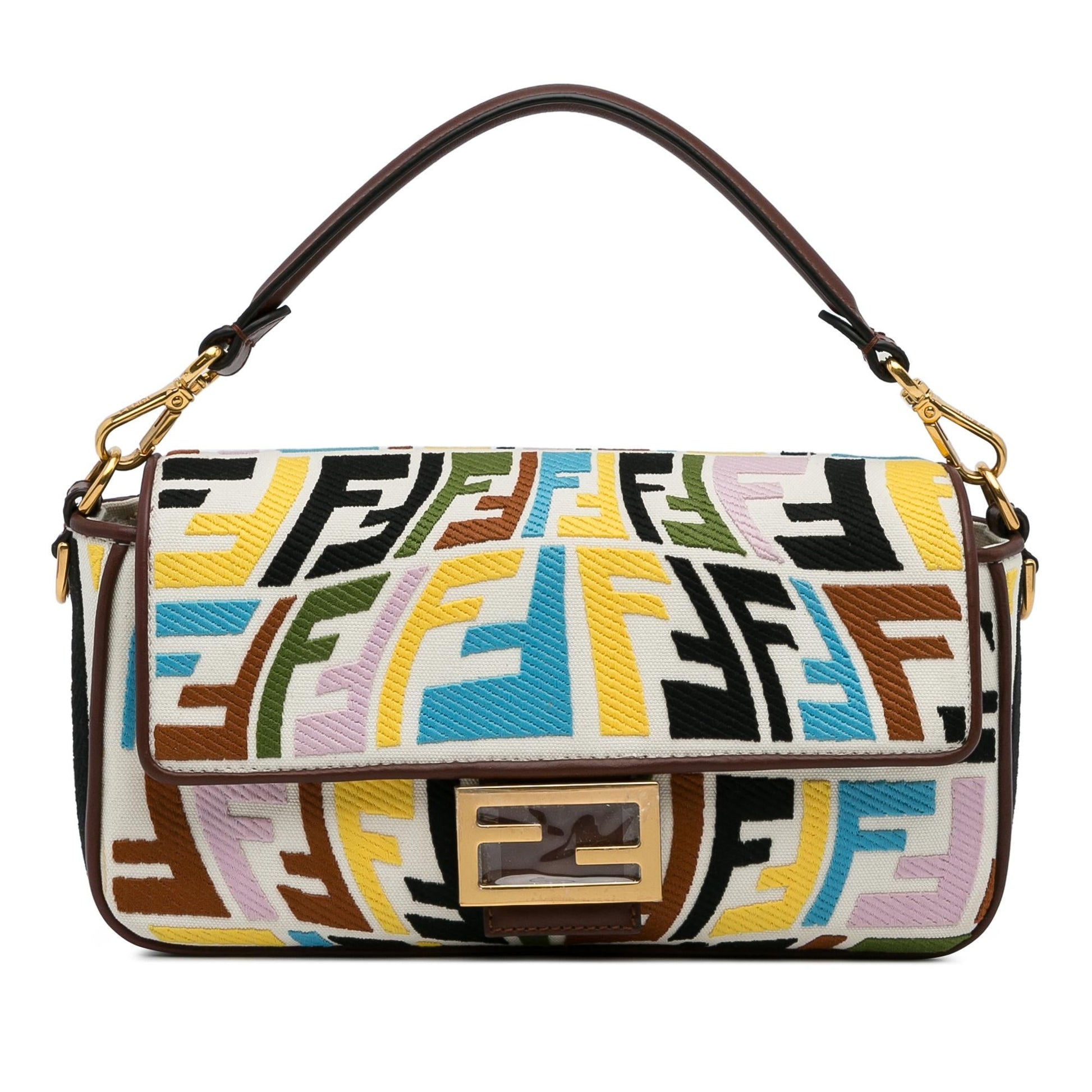 Fendi Sarah Coleman Fisheye Baguette Shg Brgz6G Satchel Bag