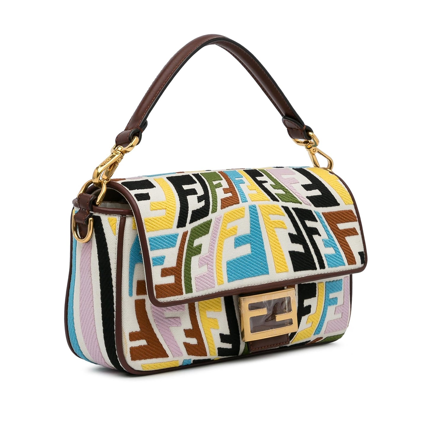 Fendi Sarah Coleman Fisheye Baguette Shg Brgz6G Satchel Bag
