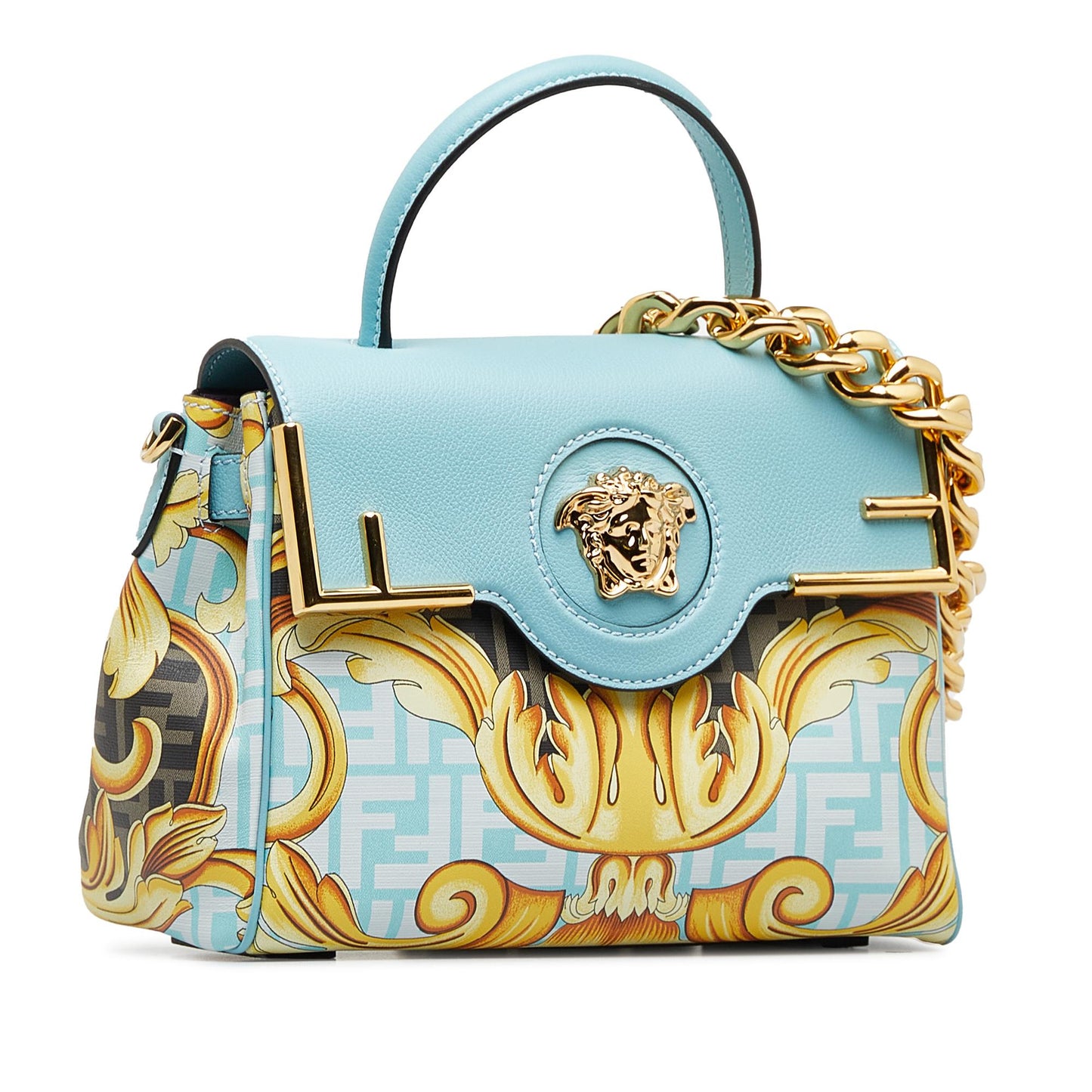 Fendi Versace Fendace La Medusa Satchel Shg Beo89N Satchel Bag