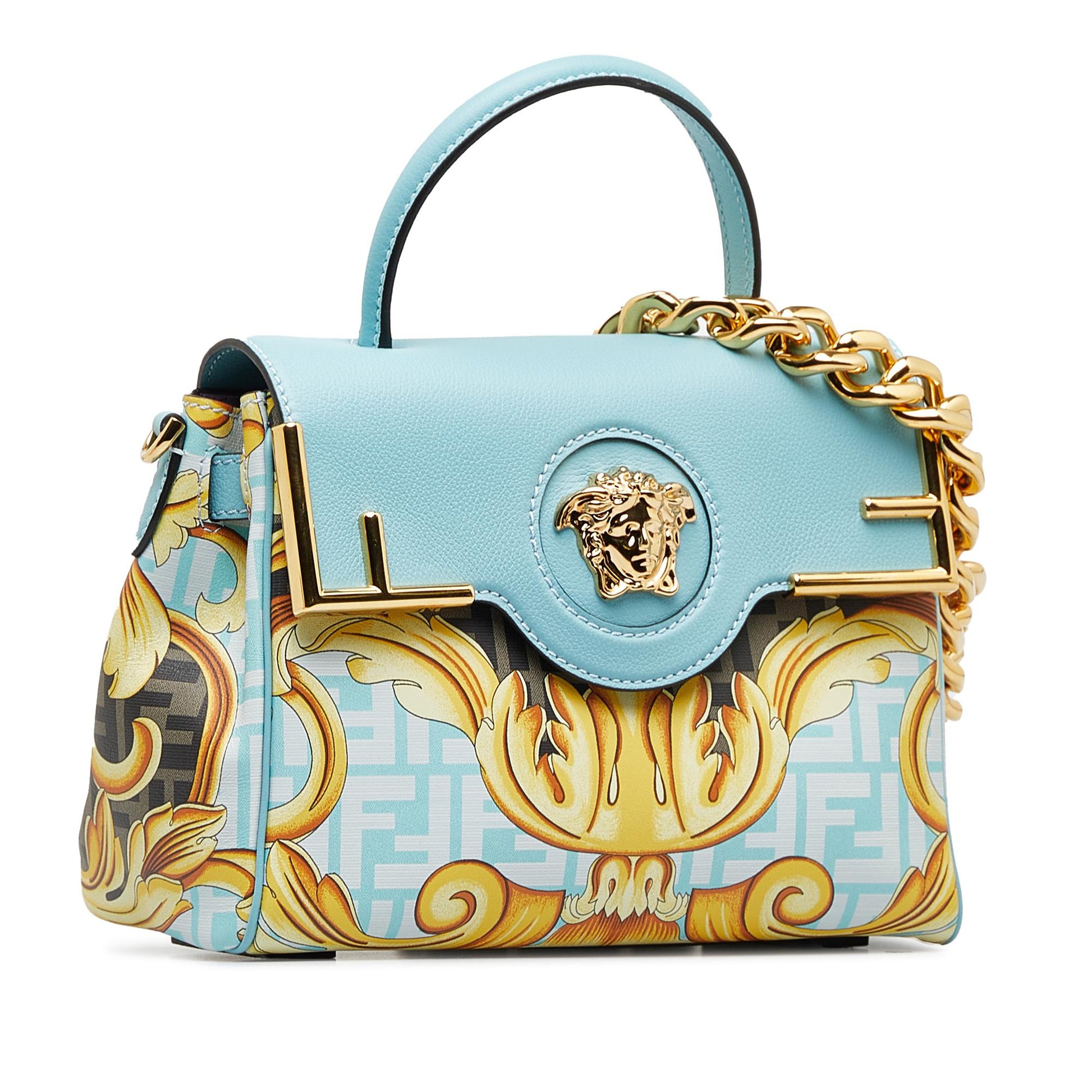 Fendi Versace Fendace La Medusa Satchel Shg Beo89N Satchel Bag