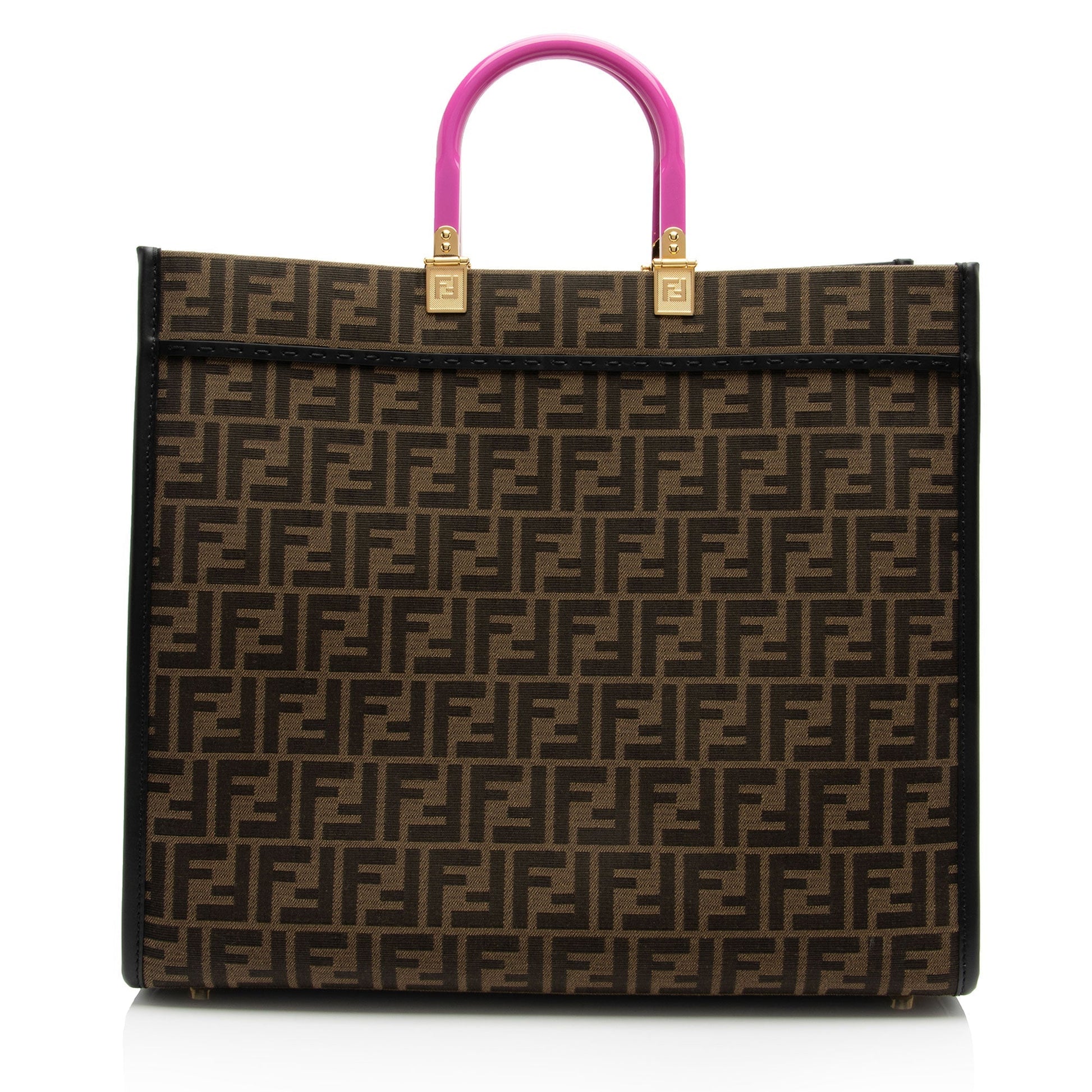 Fendi Versace Zucca Medusa Crystal Sunshine Shopper Tote Shf Large Tote Bag