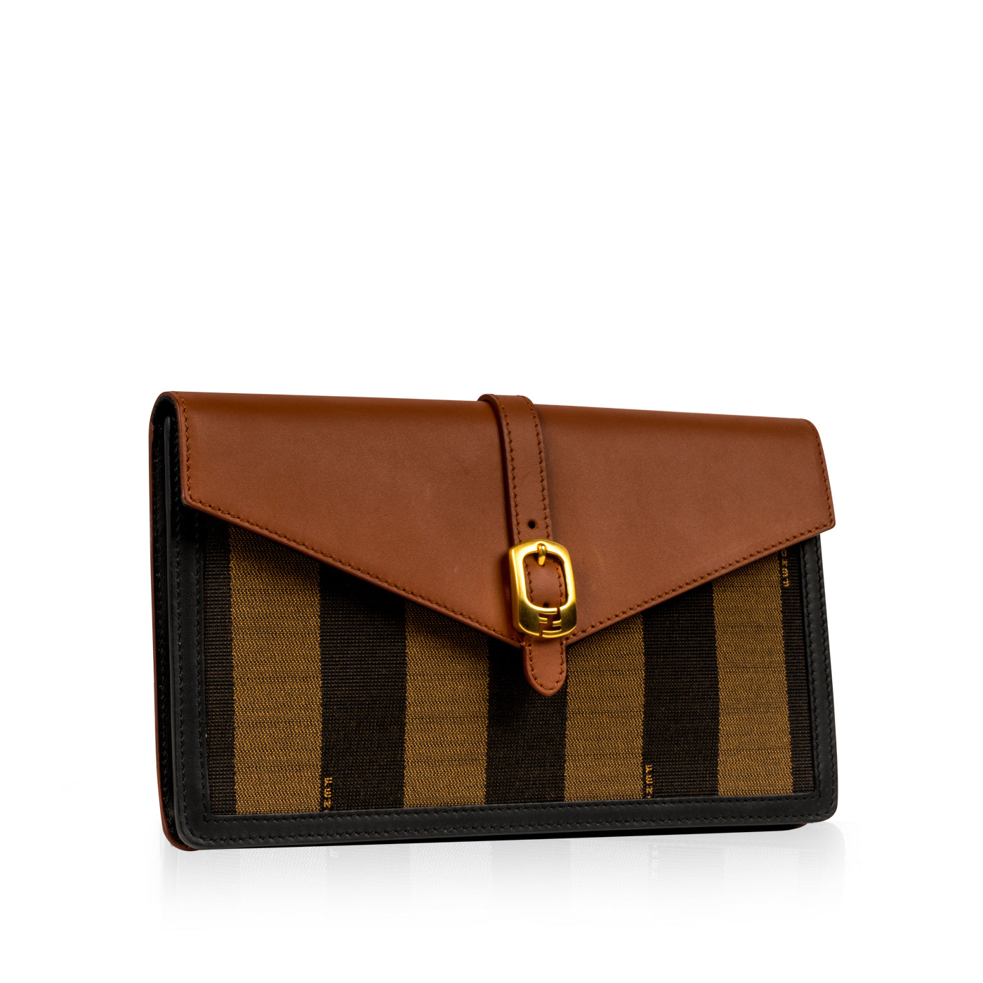 Fendi Pequin Clutch Clutch Bag