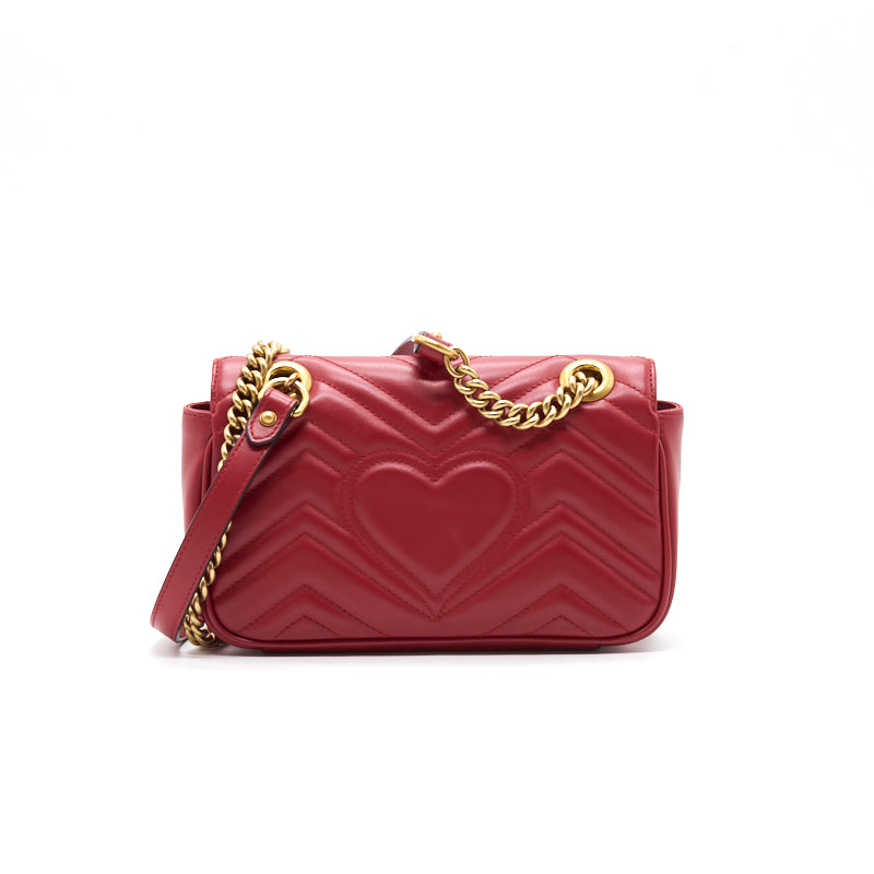 Gucci Marmont Bag Red Mini Travel Bag