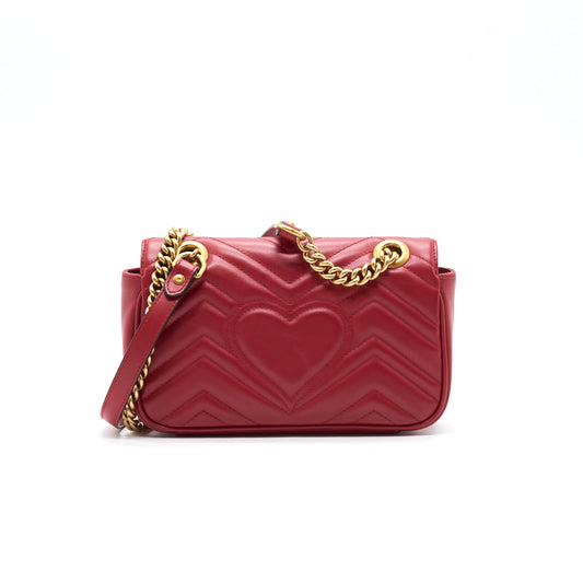 Gucci Marmont Bag Red Mini Travel Bag