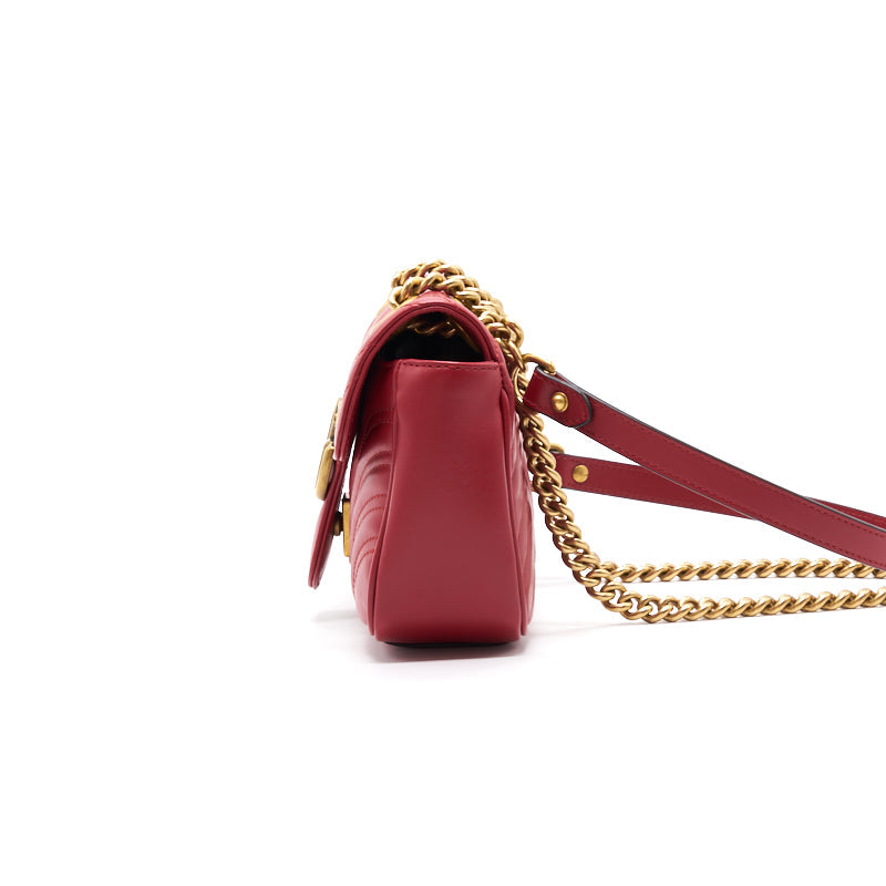 Gucci Marmont Bag Red Mini Travel Bag