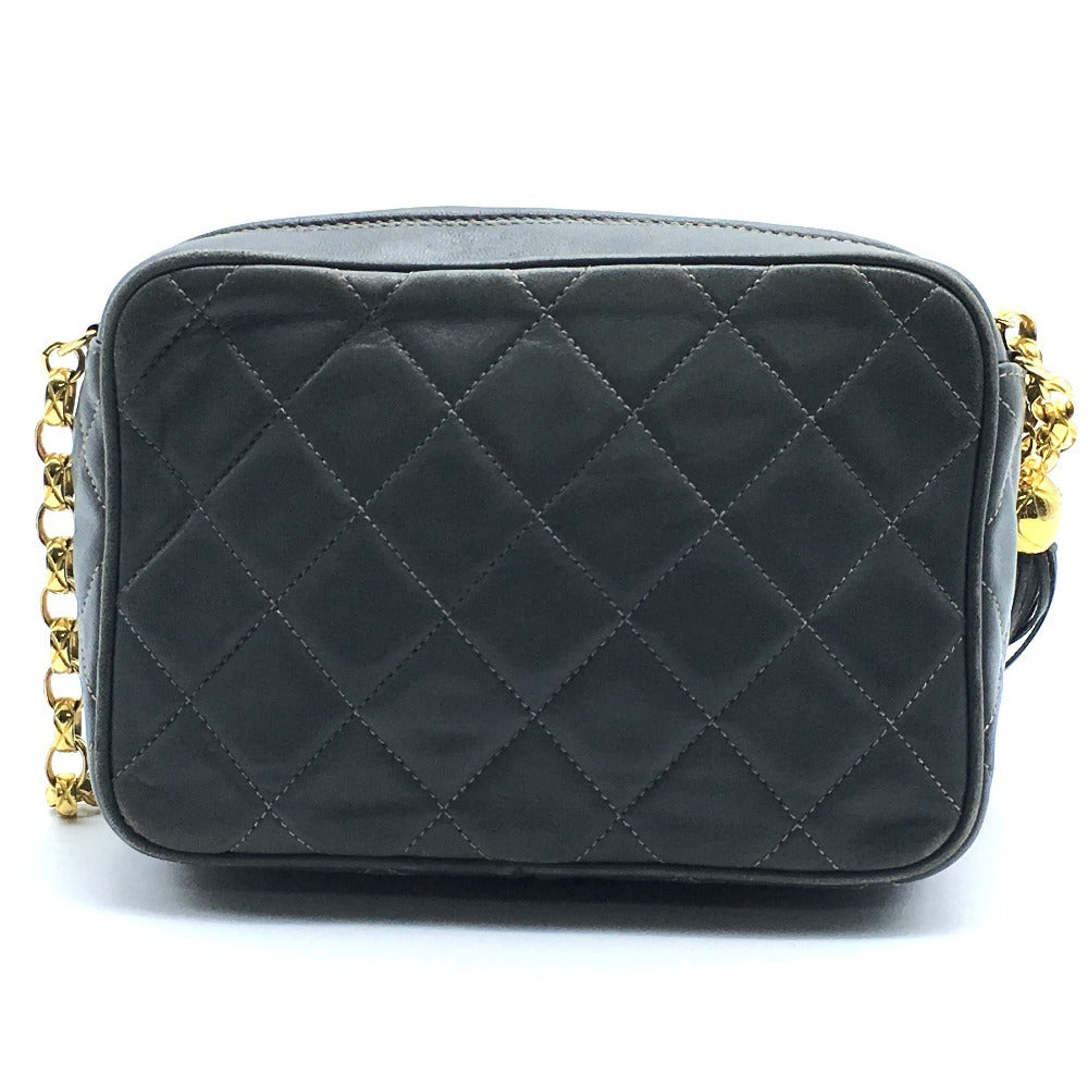 Chanel lambskin type CC COCO Mark Matrasse Gray Jewelry
